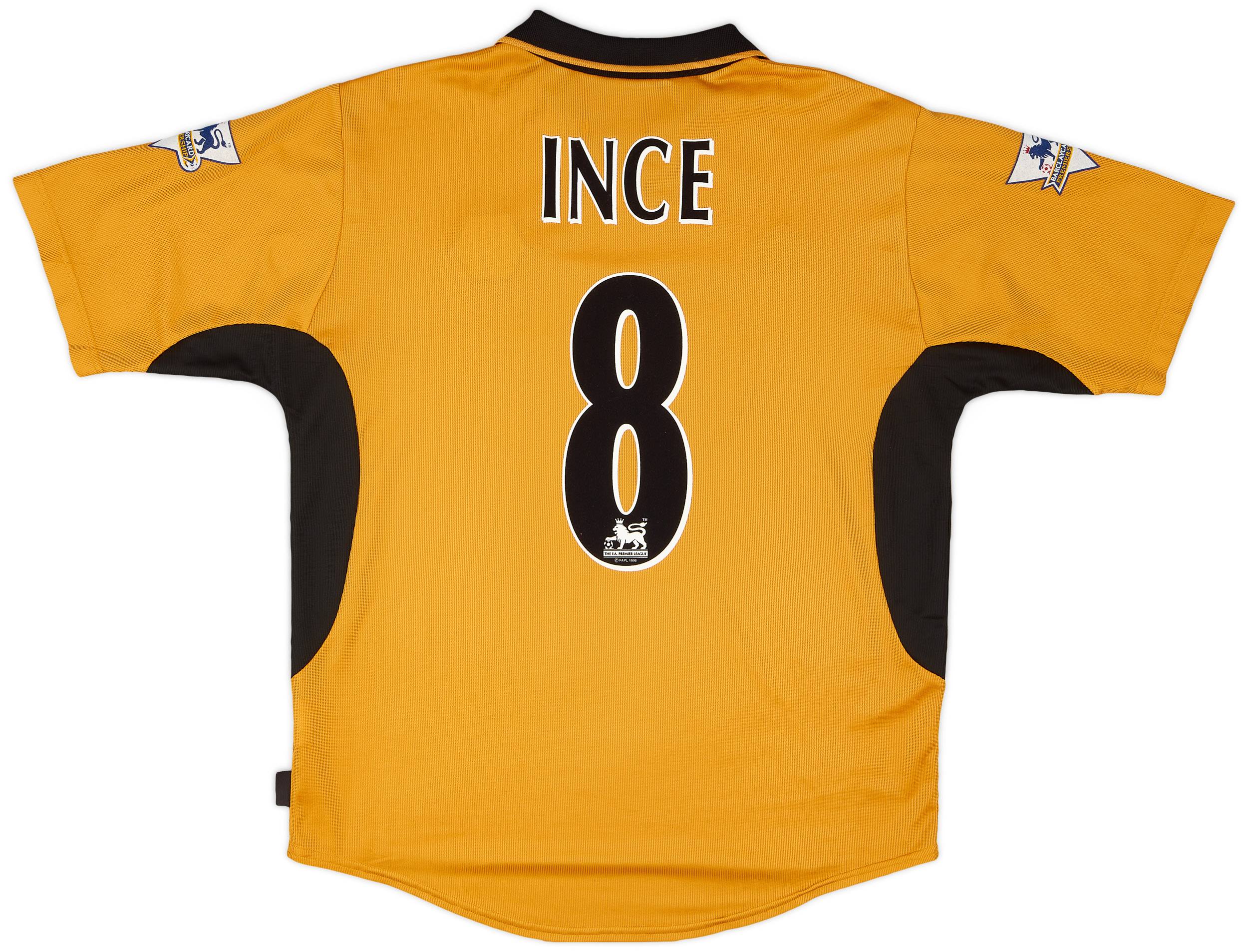 2002-04 Wolves Home Shirt Ince #8 - 8/10 - (M)