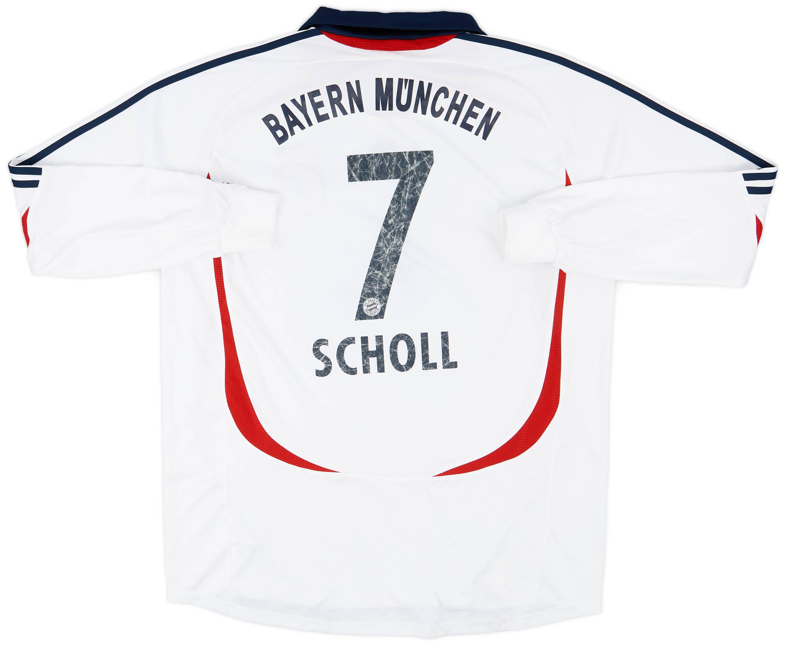 2006-07 Bayern Munich Away L/S Shirt Scholl #7 - 6/10 - (XL)