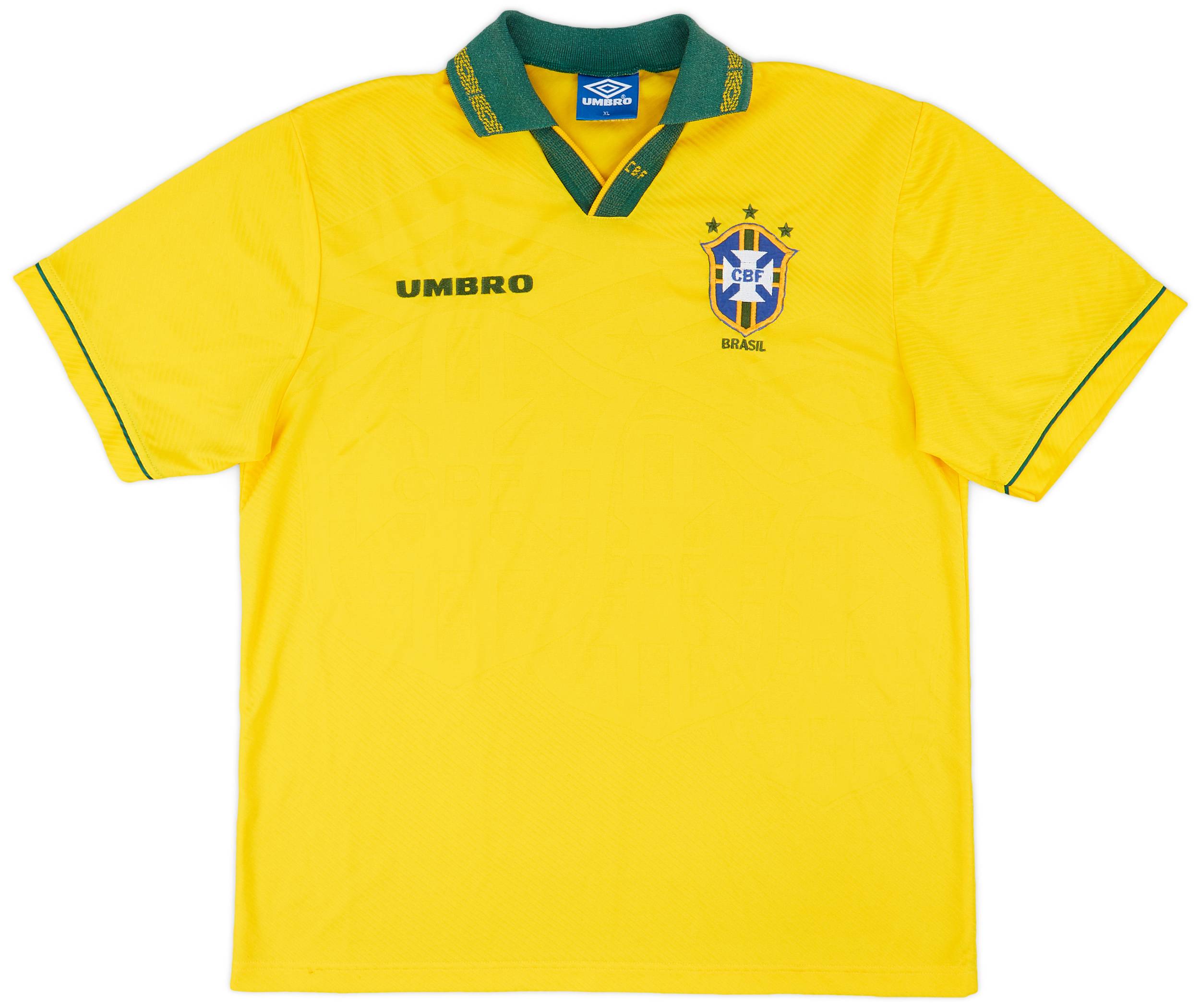 1993-94 Brazil Home Shirt - 8/10 - (XL)