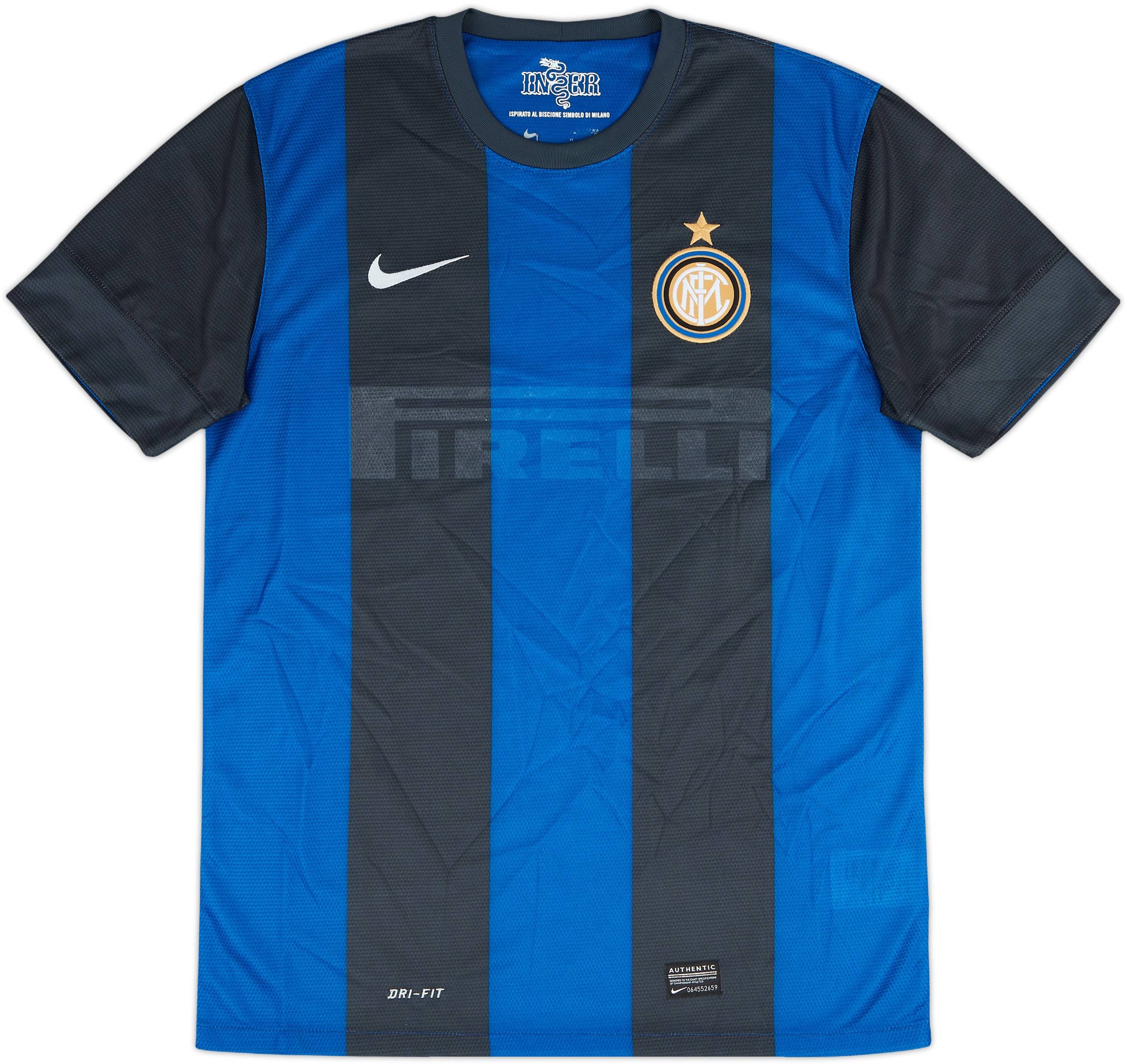 2012-13 Inter Milan Home Shirt - 4/10 - (M)