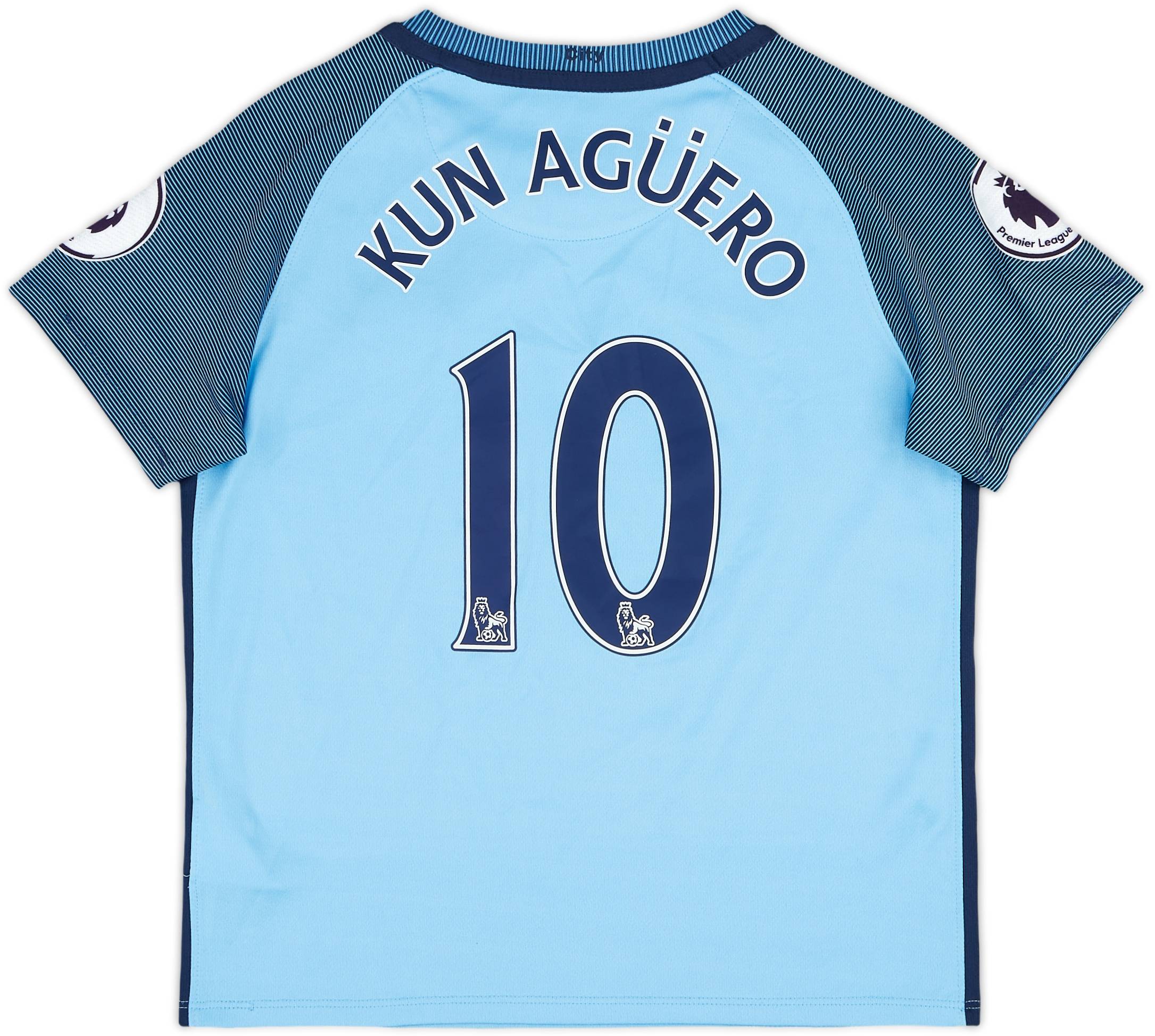 週末値下げ　マンチェスター・シティ ユニフォーム KUN AGÜERO 10番 希少マンチェスター・シティ Kun Agüero 10ゲームシャツ