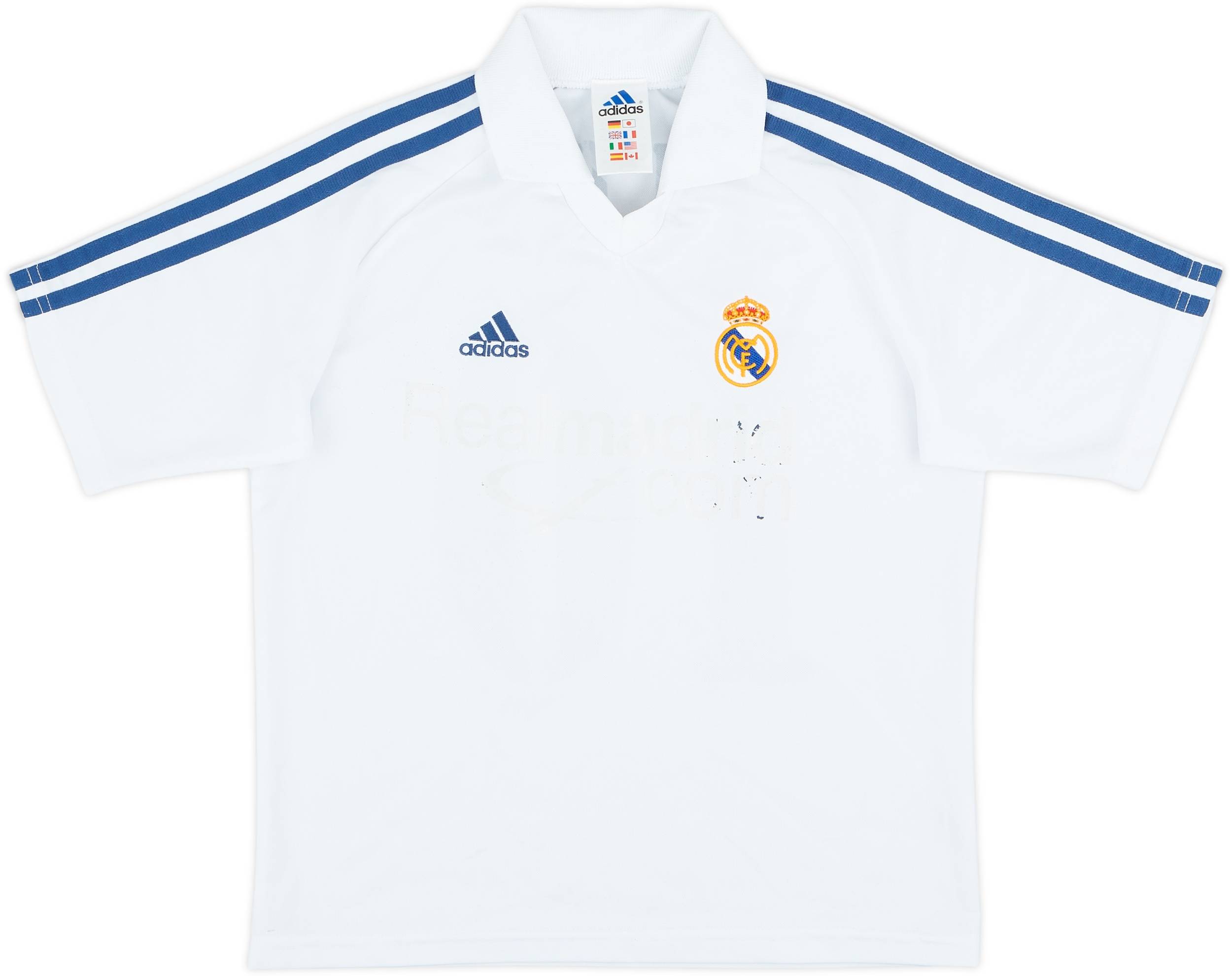 2001-02 Real Madrid Home Shirt Figo #10 - 4/10 - (S.Boys)
