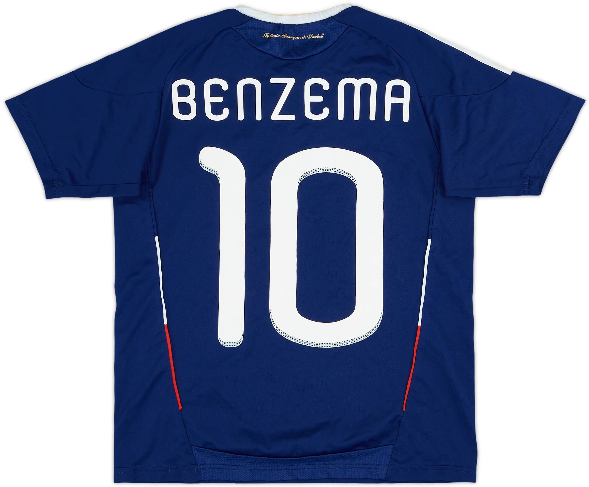 2009-10 France Home Shirt Benzema #10 - 8/10 - (M.Boys)