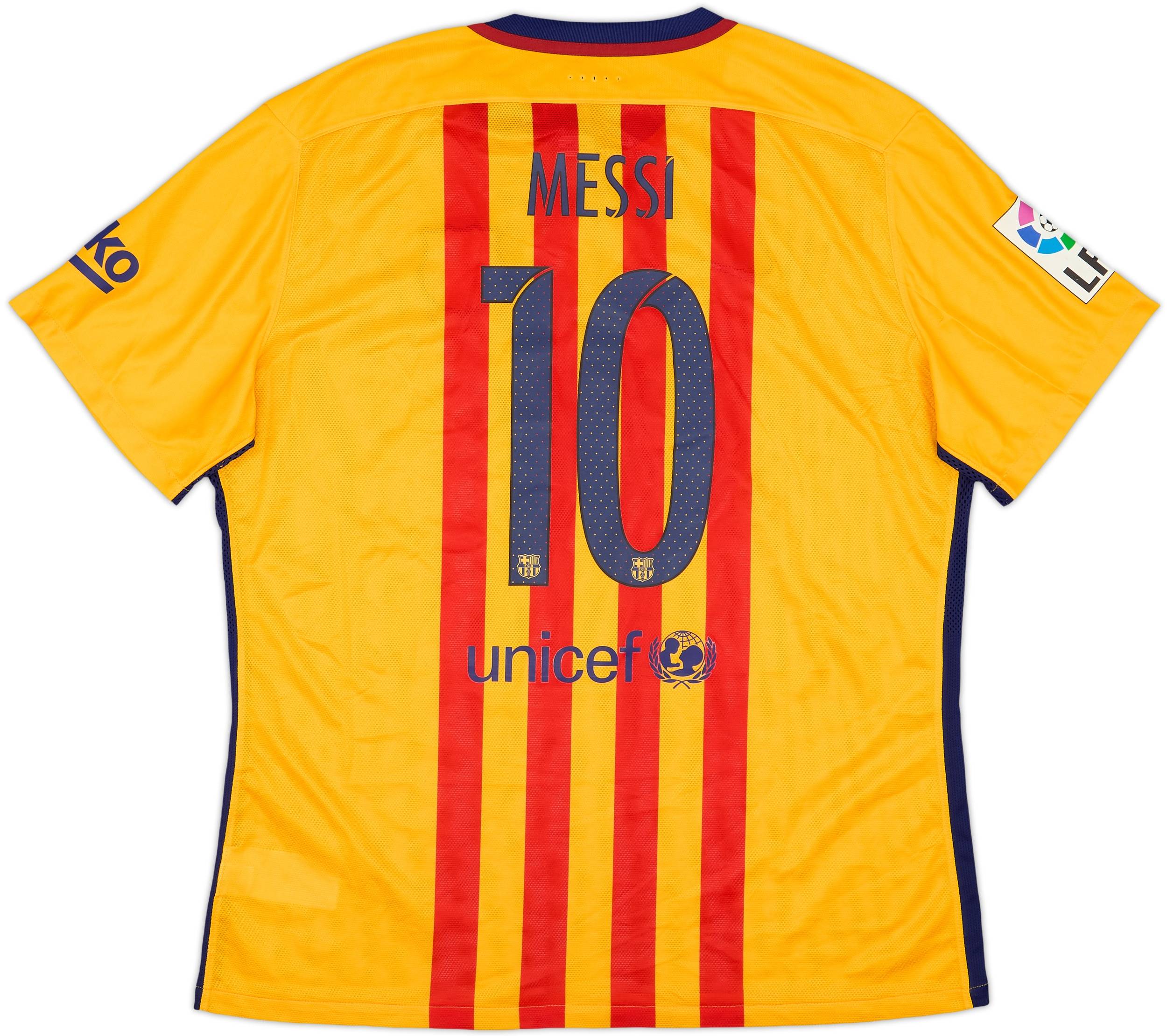2015-16 Barcelona Authentic Away Shirt Messi #10 (XXL)