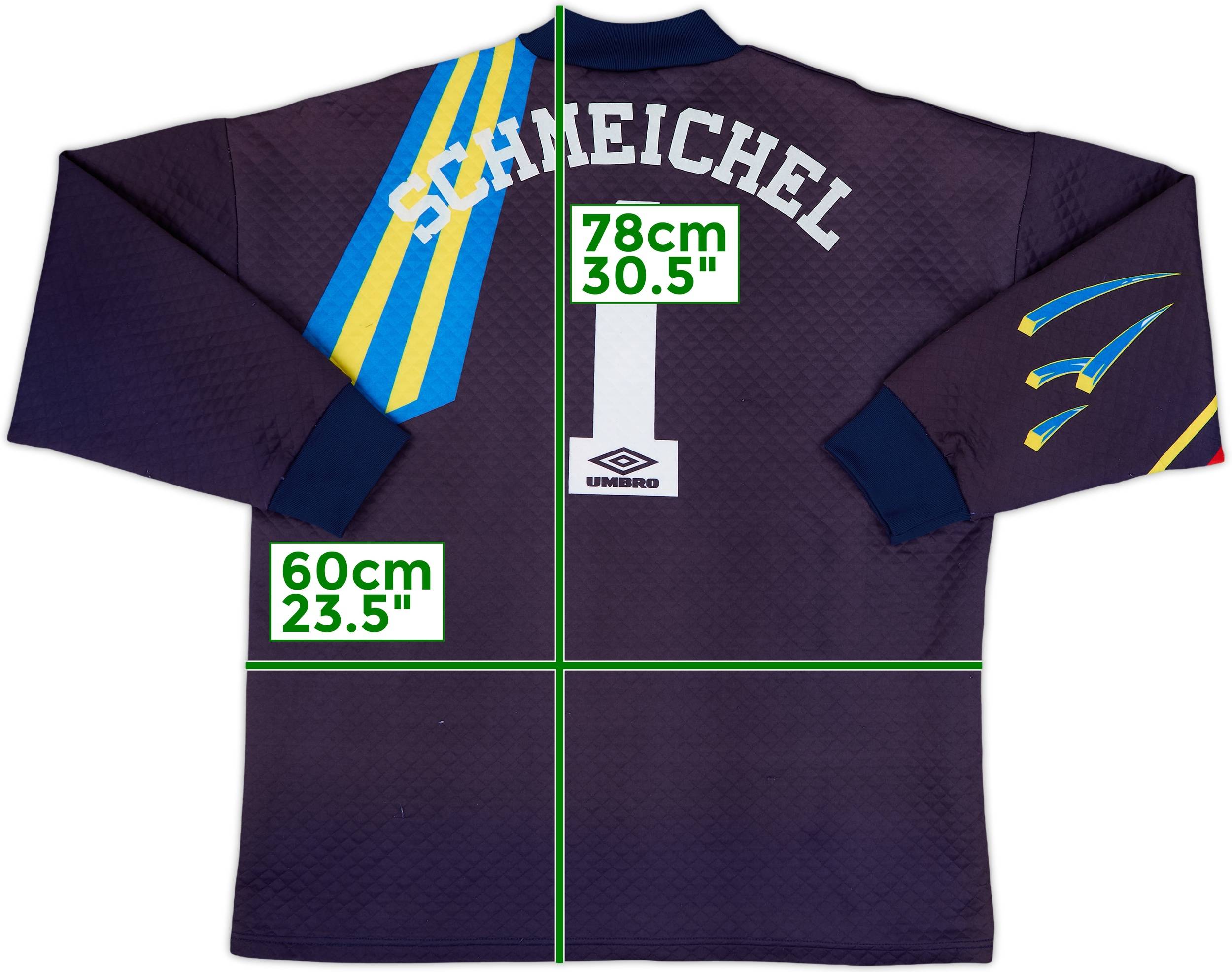 1992-93 Manchester United GK Shirt Schmeichel #1 - 9/10 - (L)
