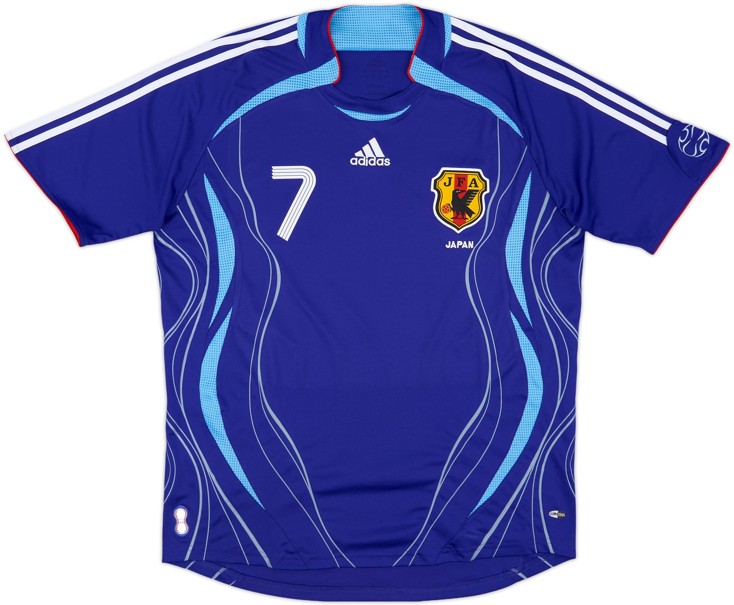 2006-08 Japan Home Shirt Nakata #7 - 8/10 - (XL)