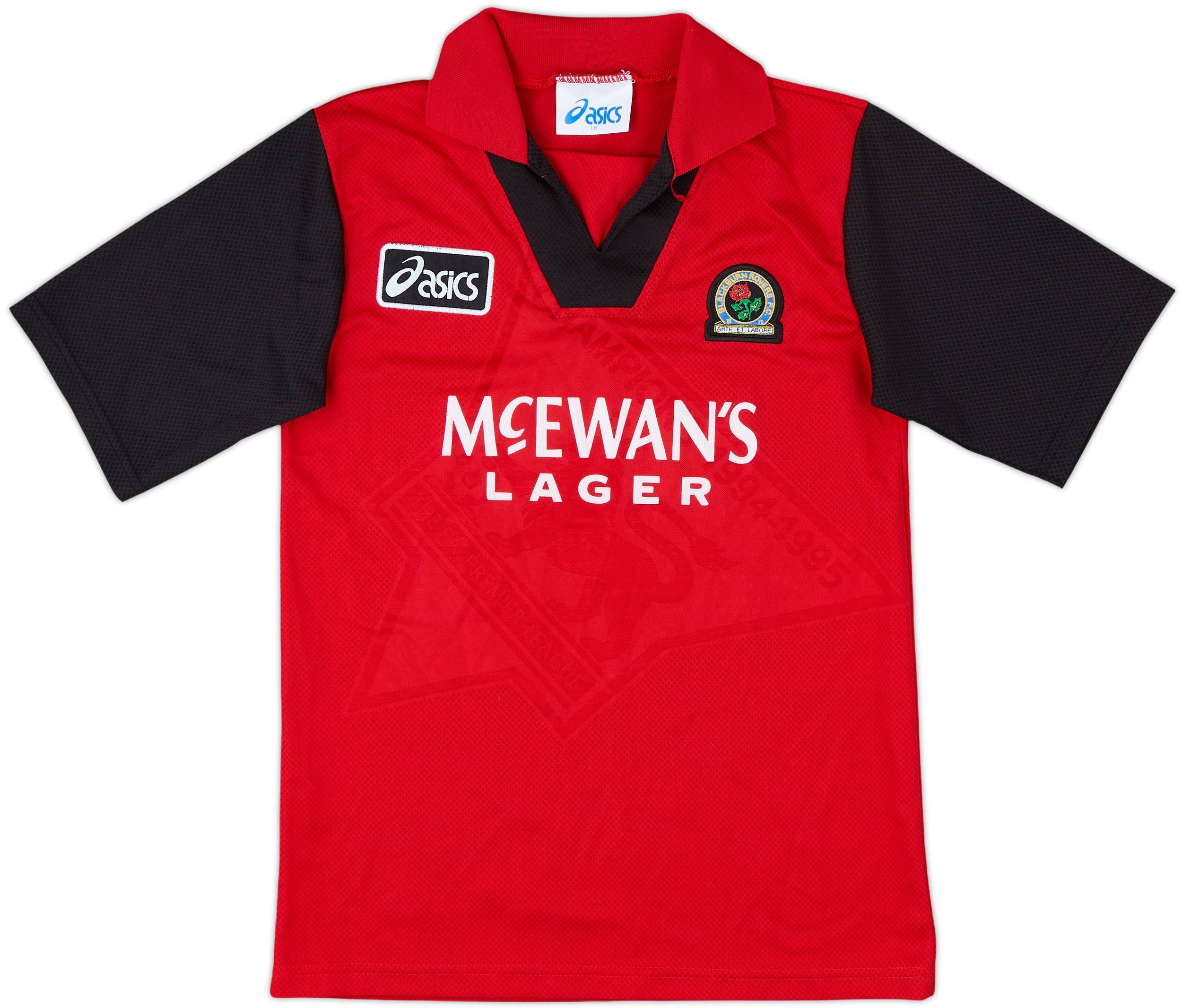 Blackburn Rovers F.C. シャツ 1995 1995-96 Blackburn Rovers Away Shirt - 9/10 - (L.Boys)