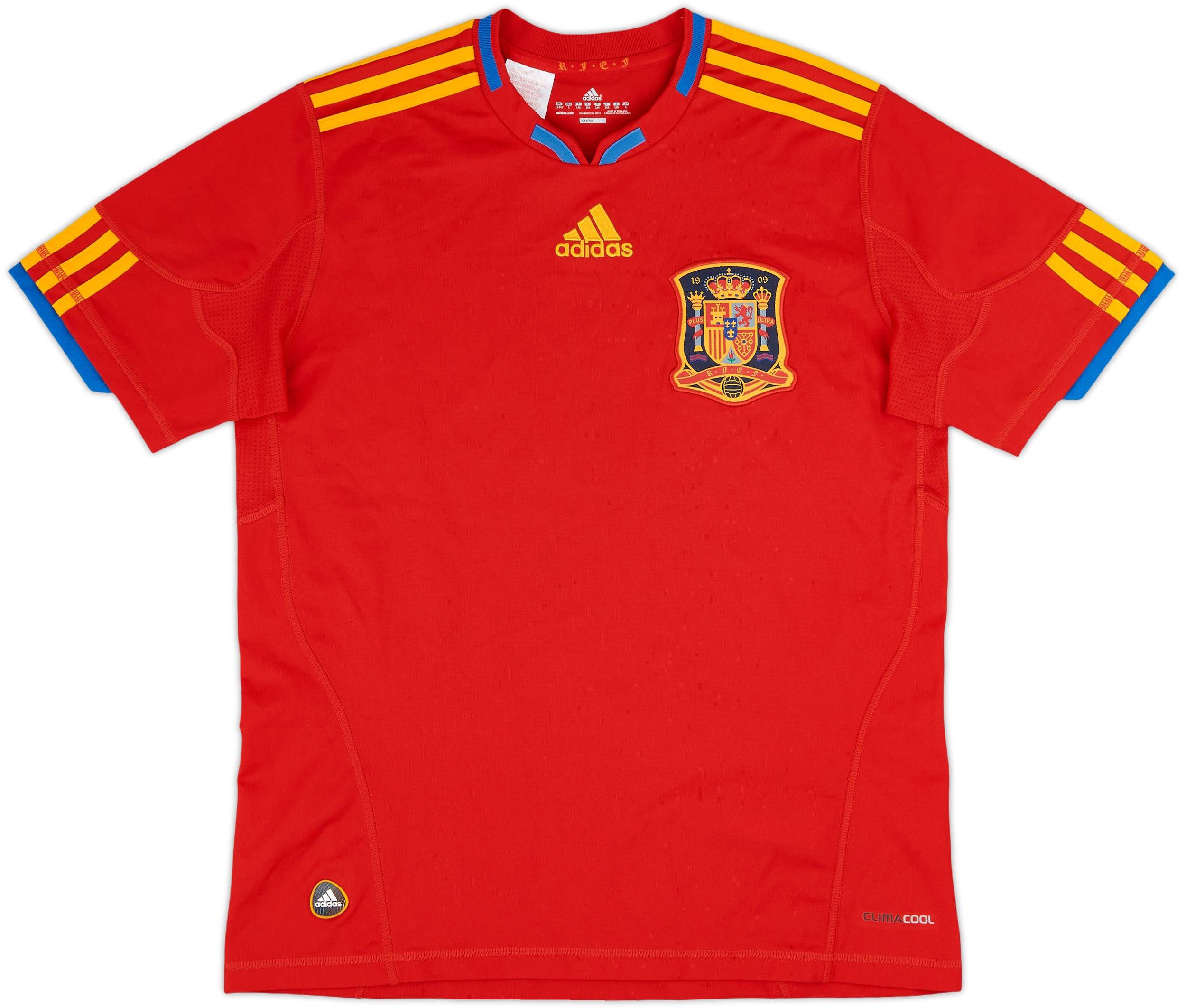 2009-10 Spain Home Shirt - 10/10 - (L.Boys)
