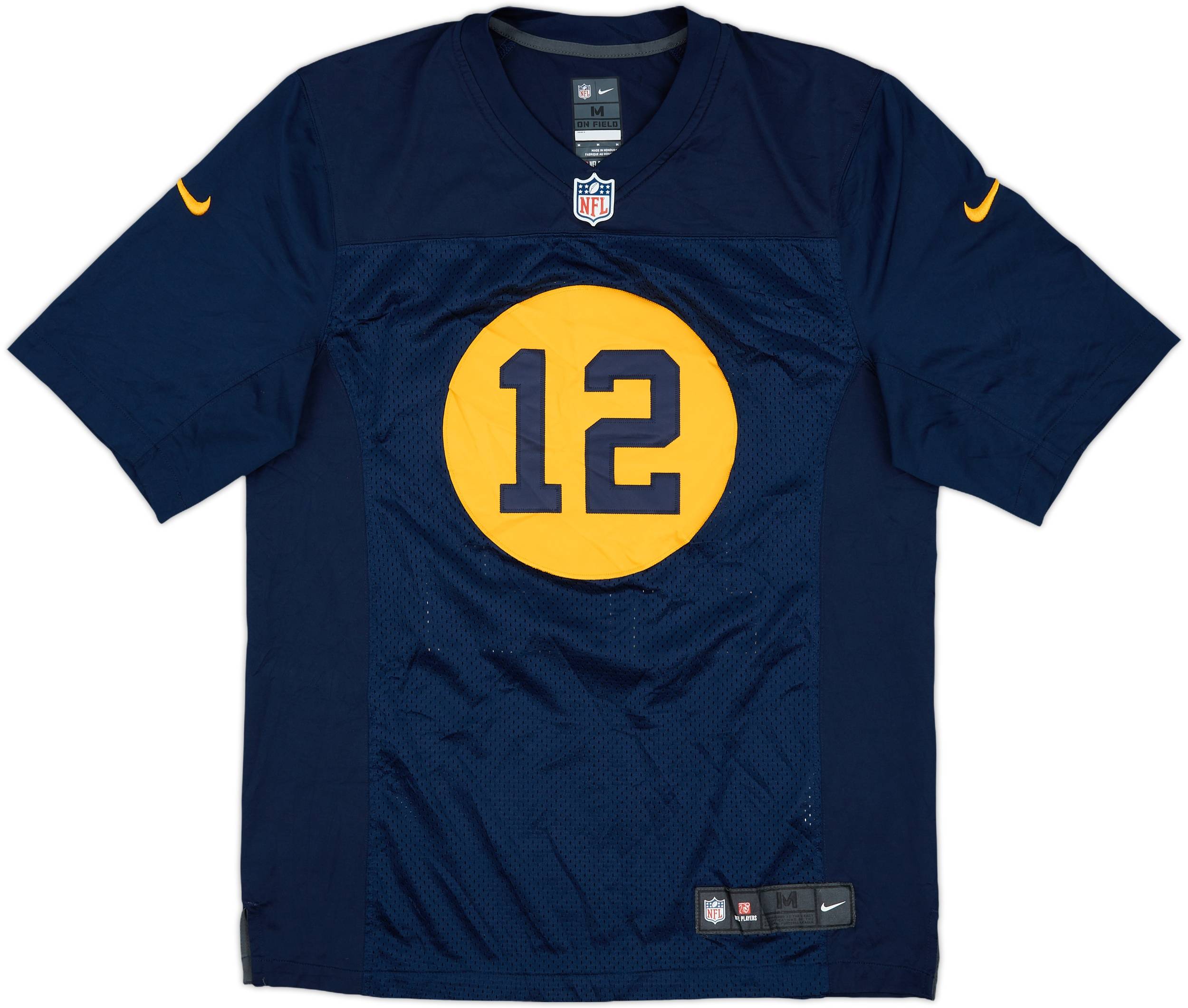 Green Bay Packers Rodgers 12 ジャージ S 2012-14 Green Bay Packers Rodgers #12 Nike Premier Throwback