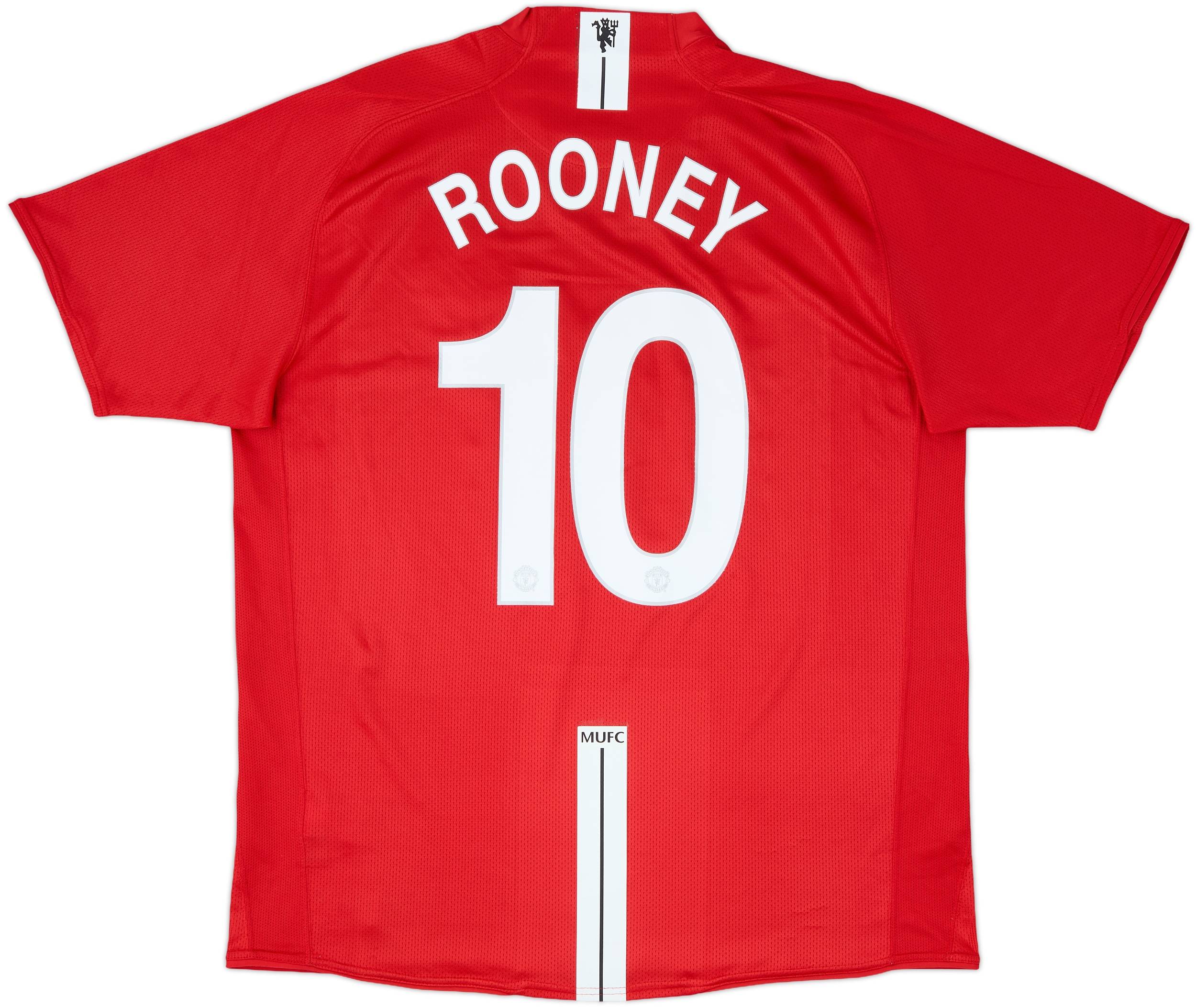2007-09 Manchester United Home Shirt Rooney #10 - 8/10 - (XL)