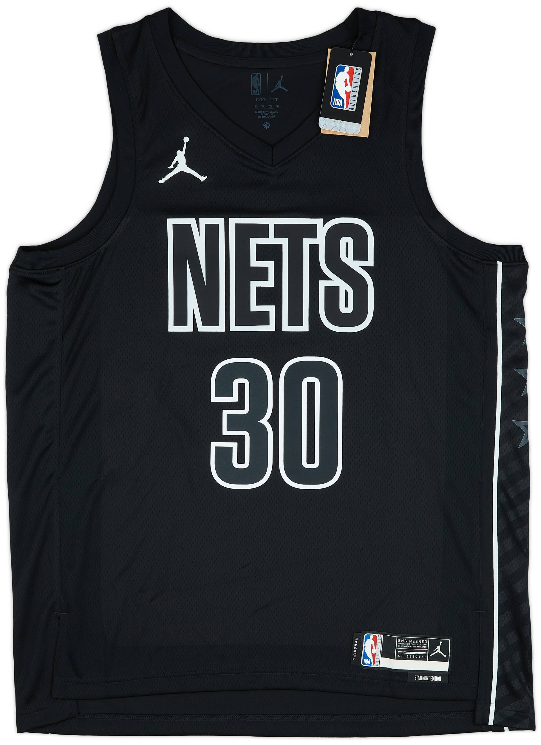 2022 23 Brooklyn Nets Curry 30 Jordan Swingman Alternate Jersey XL