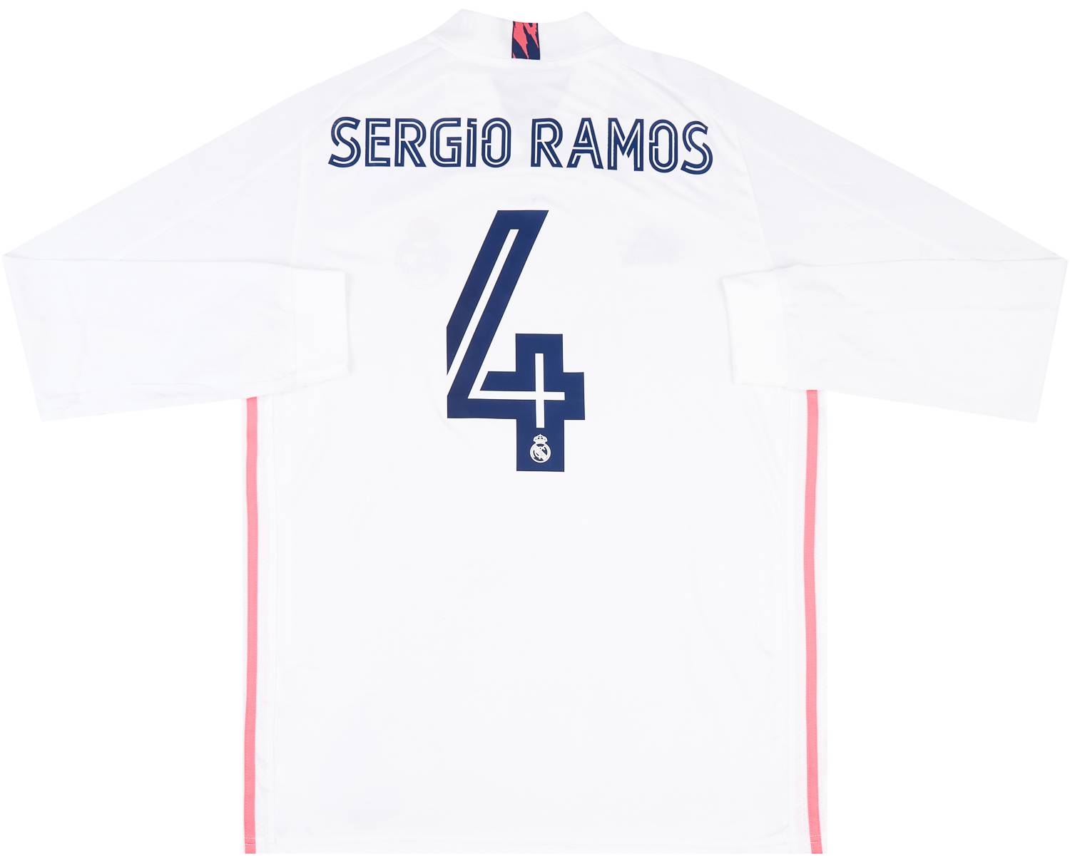 2020-21 Real Madrid Home L/S Shirt Sergio Ramos #4