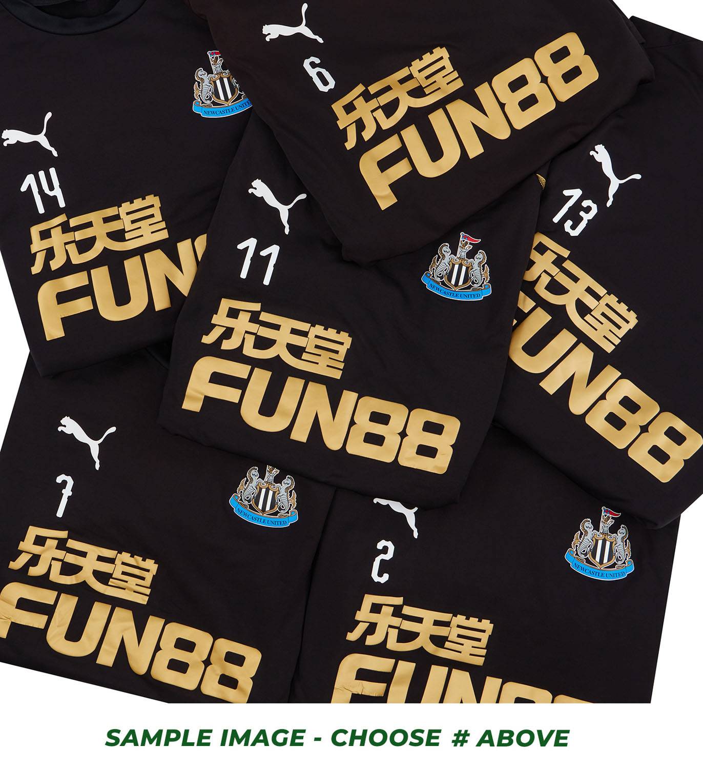 2018-19 Newcastle Player Worn Training Top # (Excellent) L