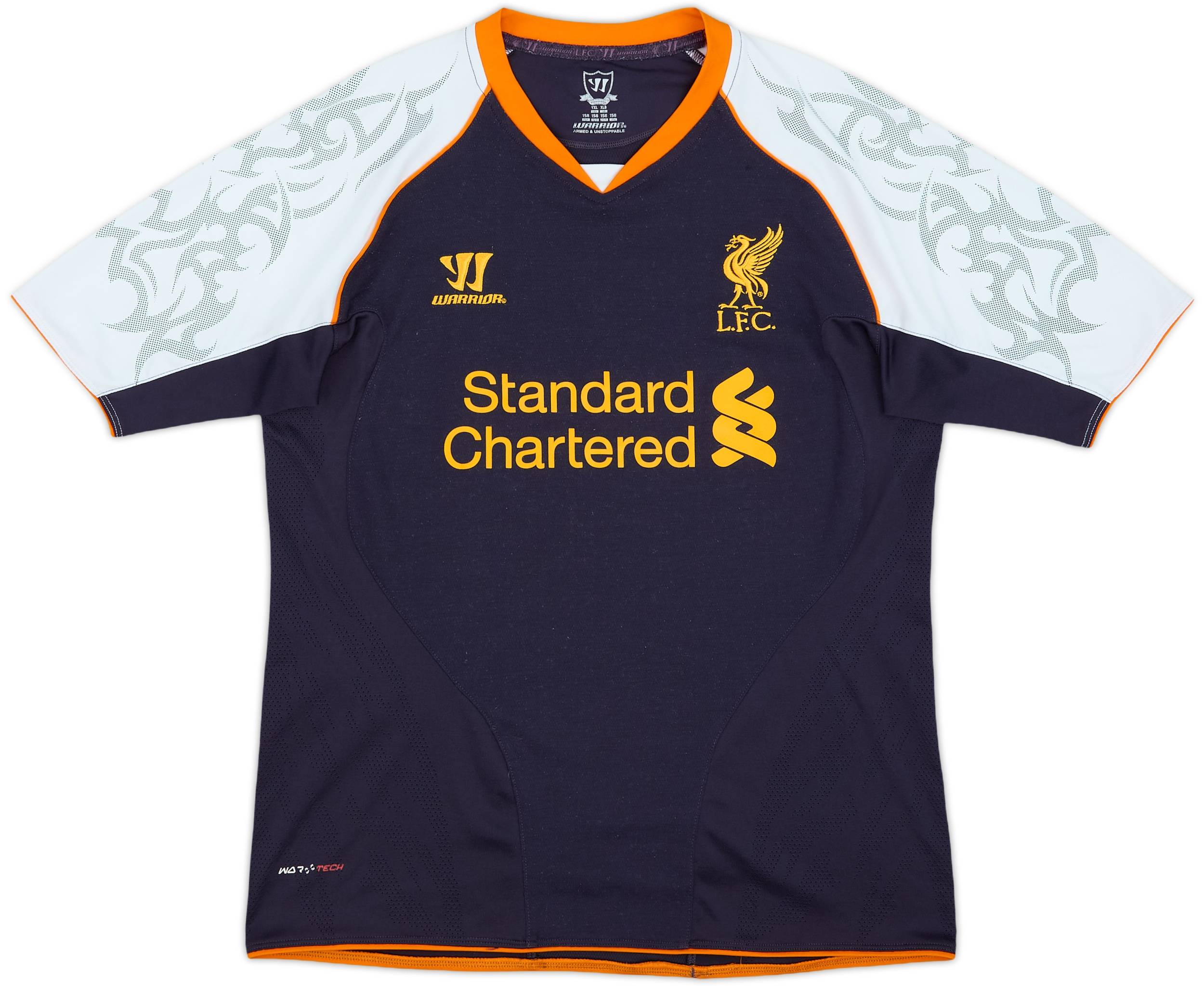 希少 2013 2014 Liverpool third Warrior LIVERPOOL 2013 2014 STERLING THIRD SHIRT FOOTBALL SOCCER
