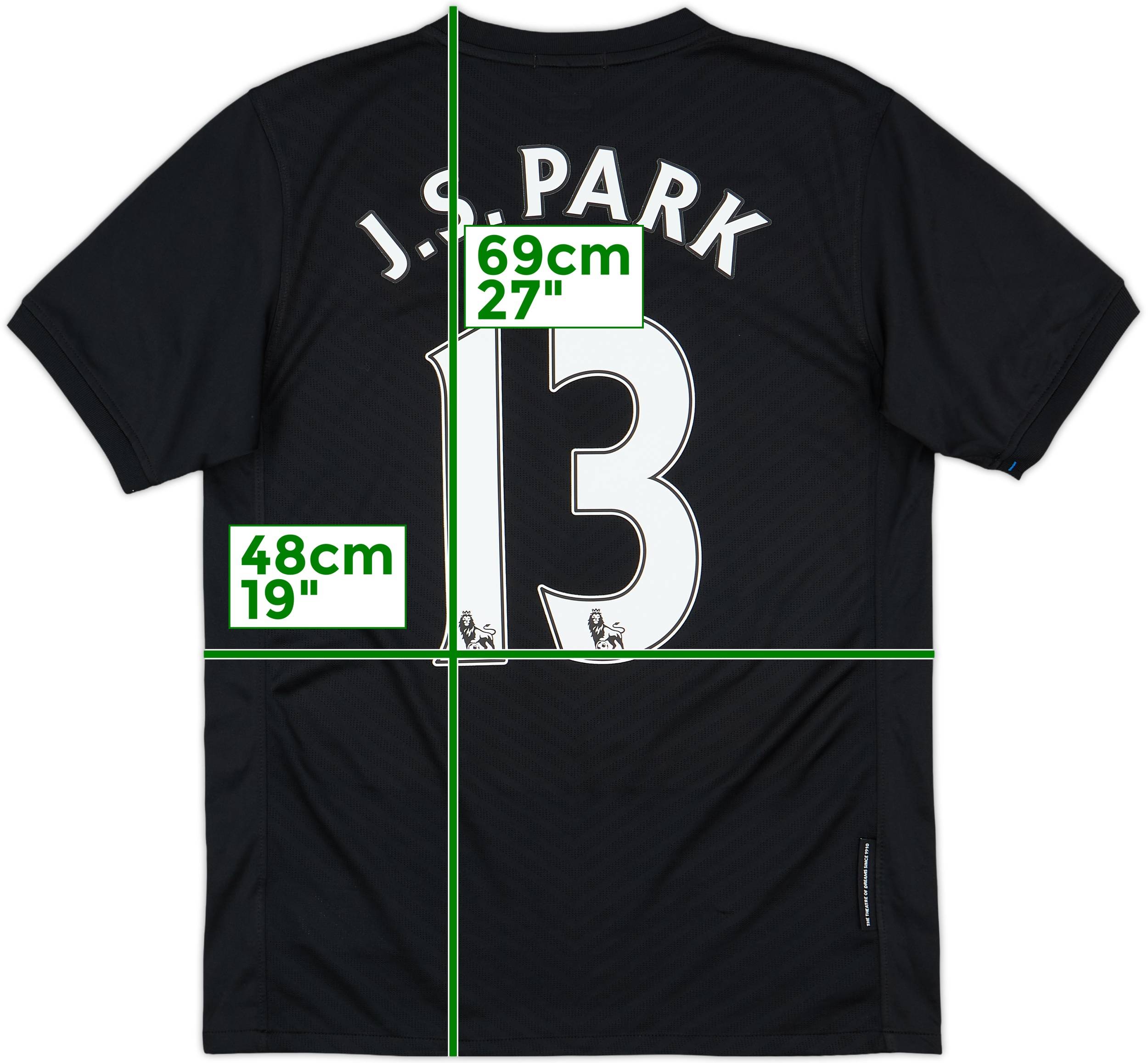 2009-10 Manchester United Away Shirt J.S.Park #13 - 9/10
