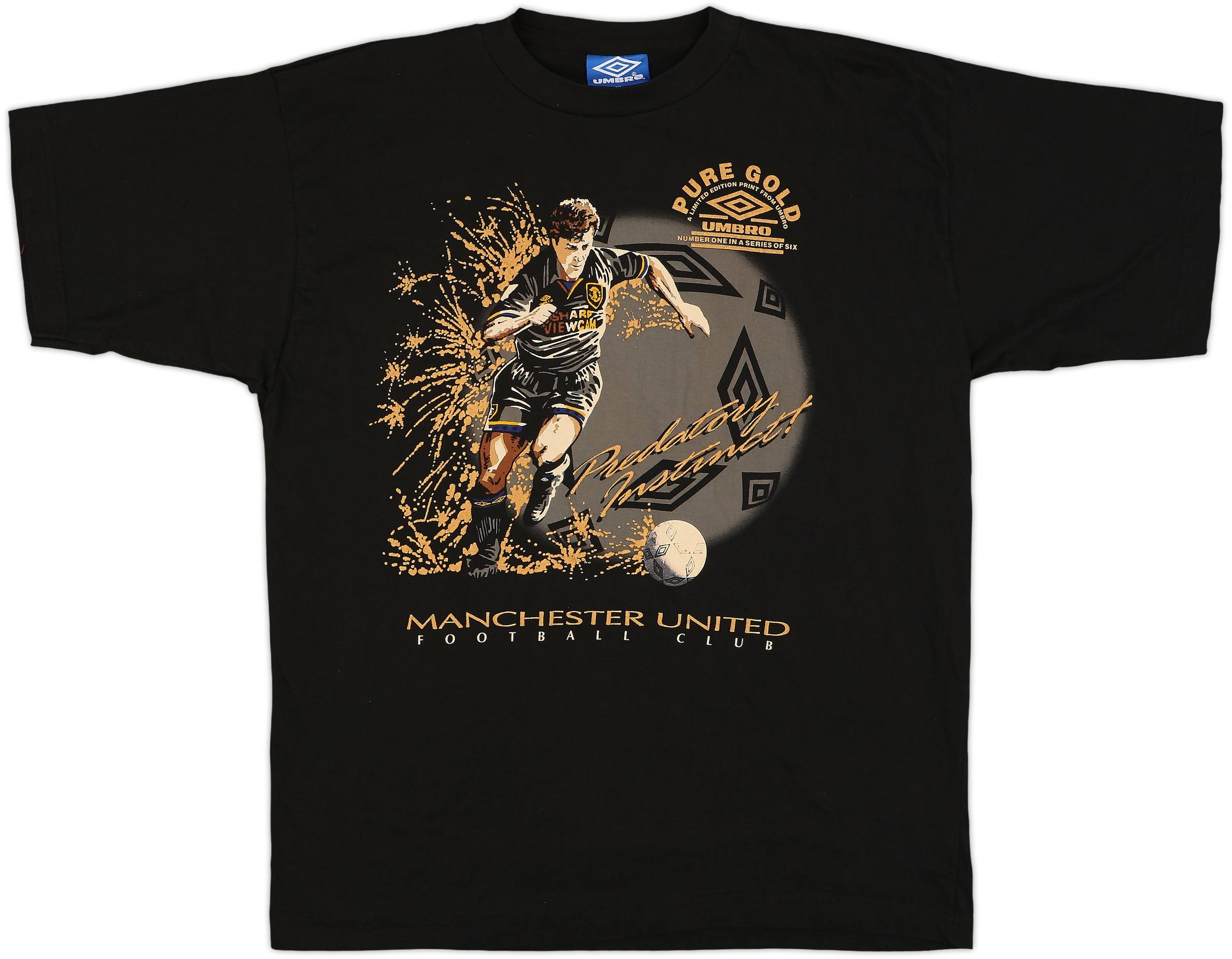 1993-94 Manchester United Special Edition Umbro Graphic Tee Hughes