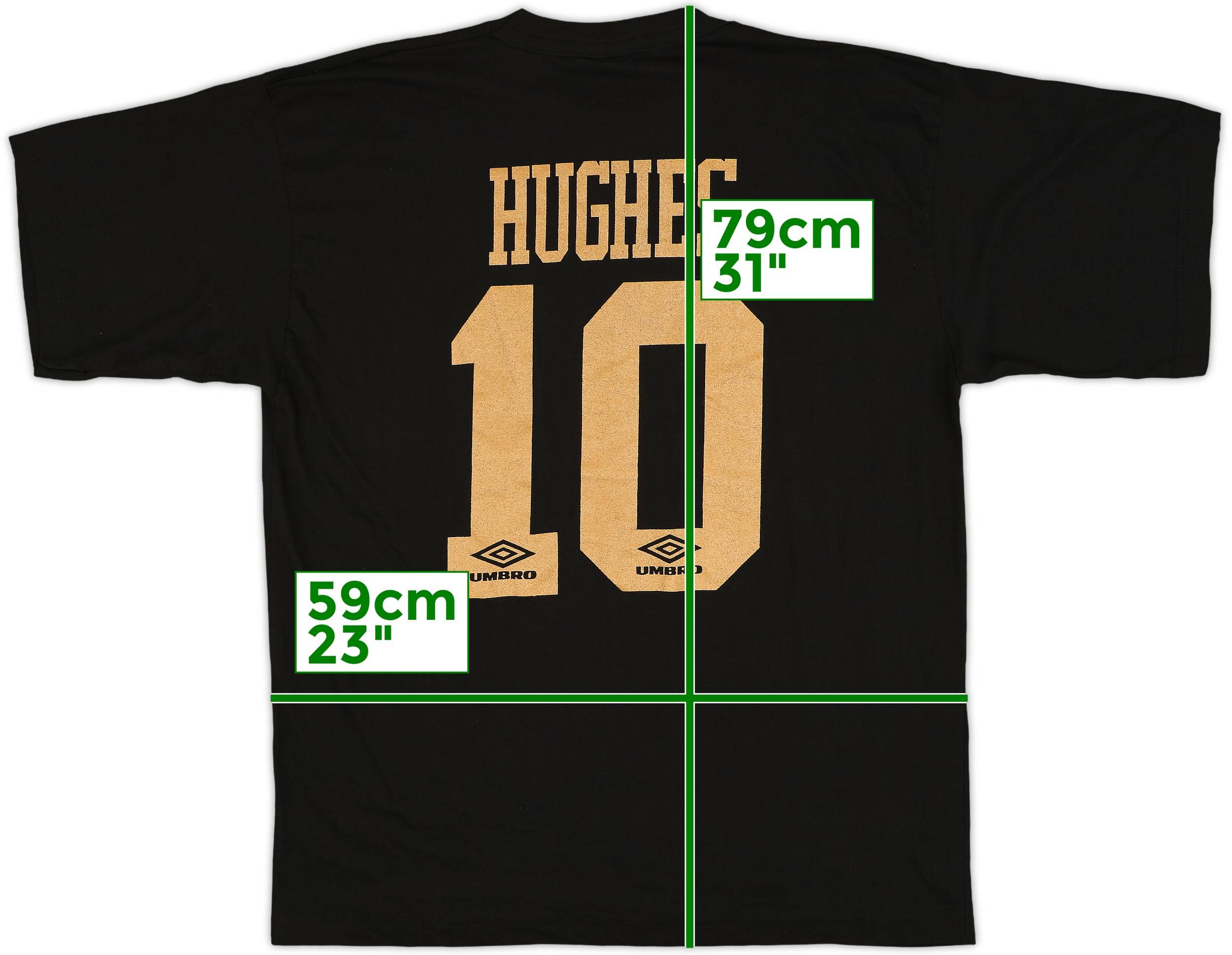 1993-94 Manchester United Special Edition Umbro Graphic Tee Hughes