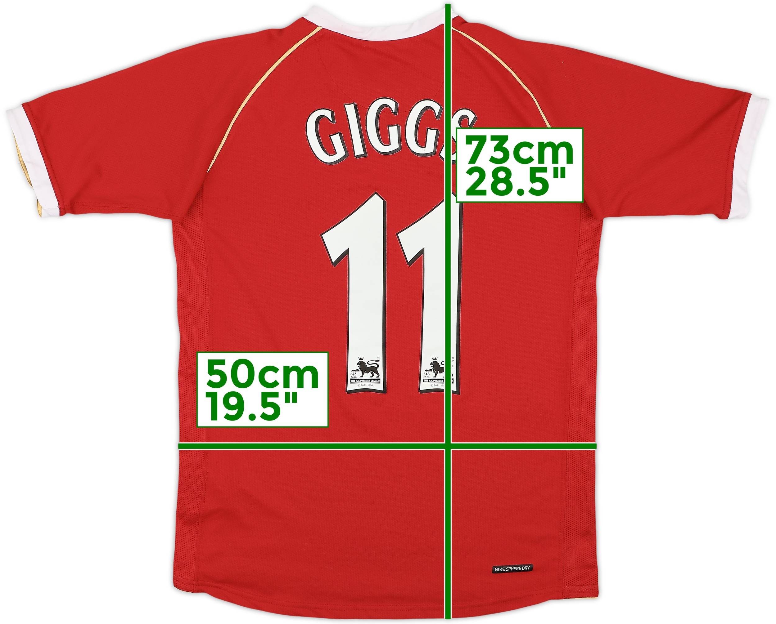 2006-07 Manchester United Home Shirt Giggs #11 - 7/10 - (XL