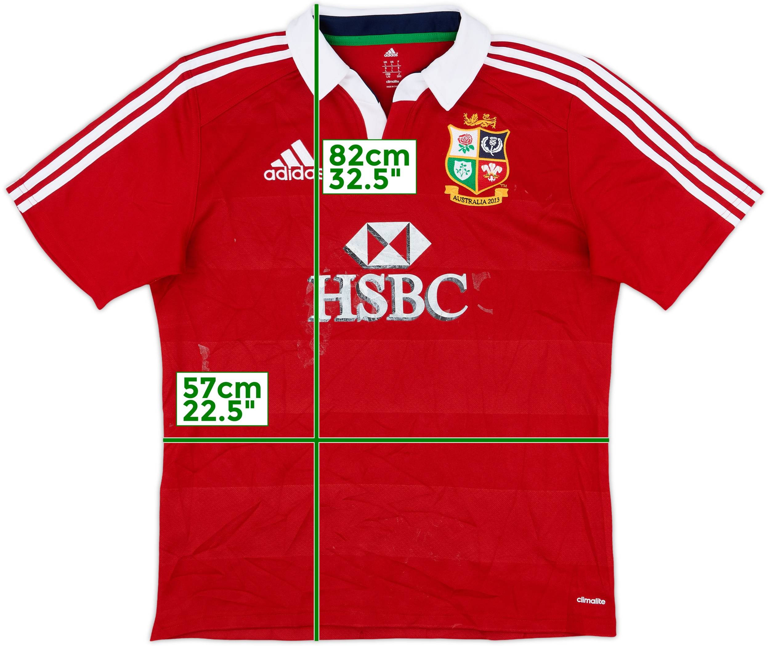 adidas British and Irish Lions ラグビーシャツ 2013 British & Irish Lions Home Shirt - 4/10 - (L)