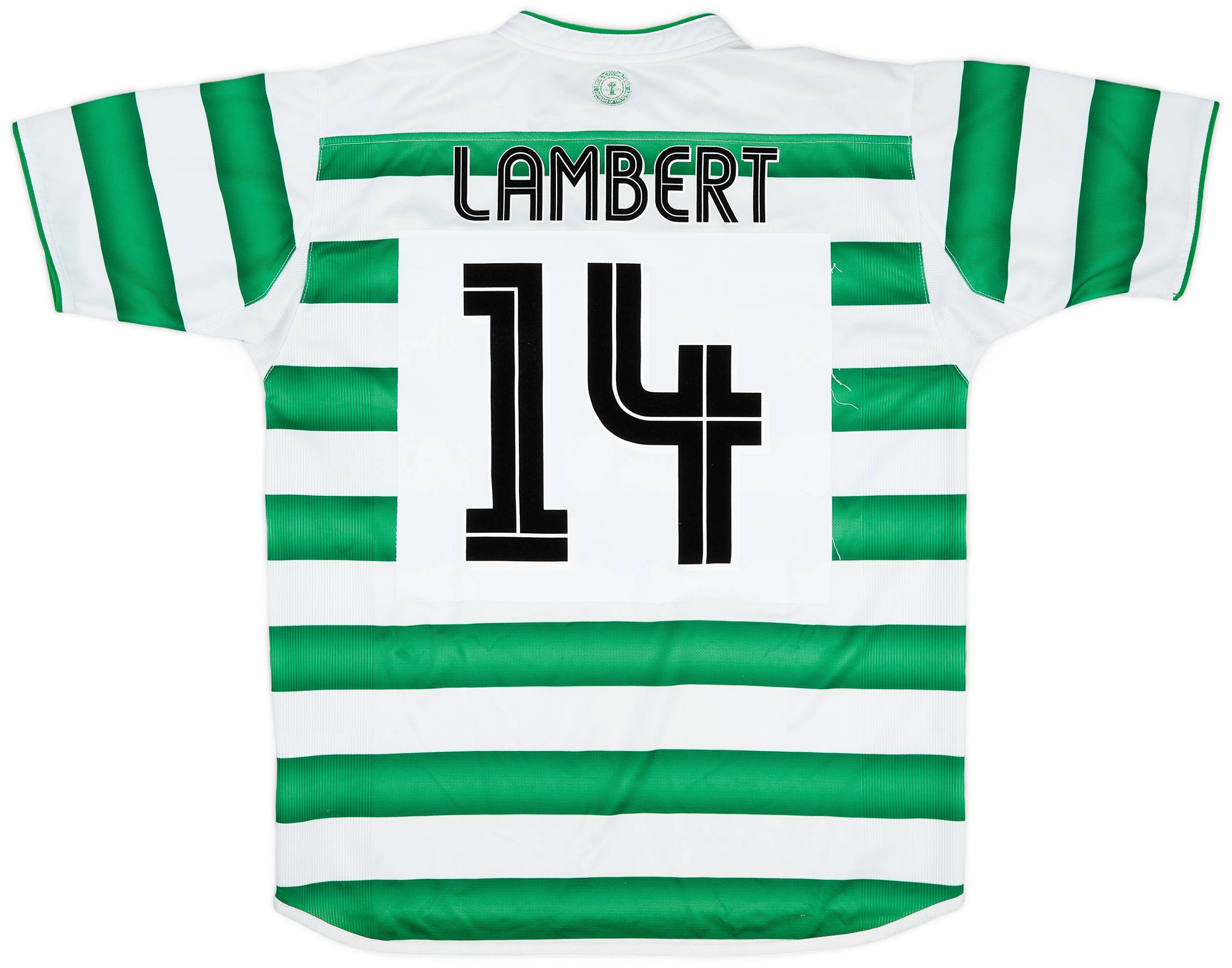 2003-04 Celtic Home Shirt Lambert #14 - 7/10 - (L)