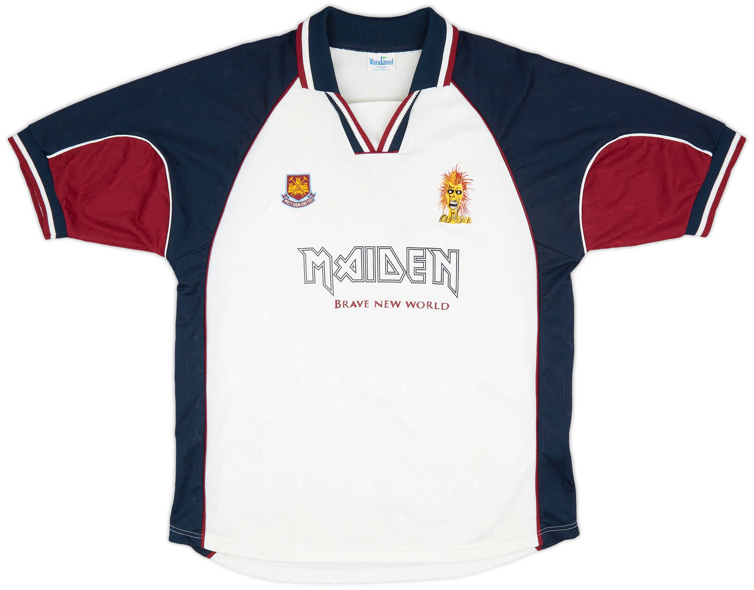 1999 01 West Ham x Iron Maiden Shirt 7 9 10 XL