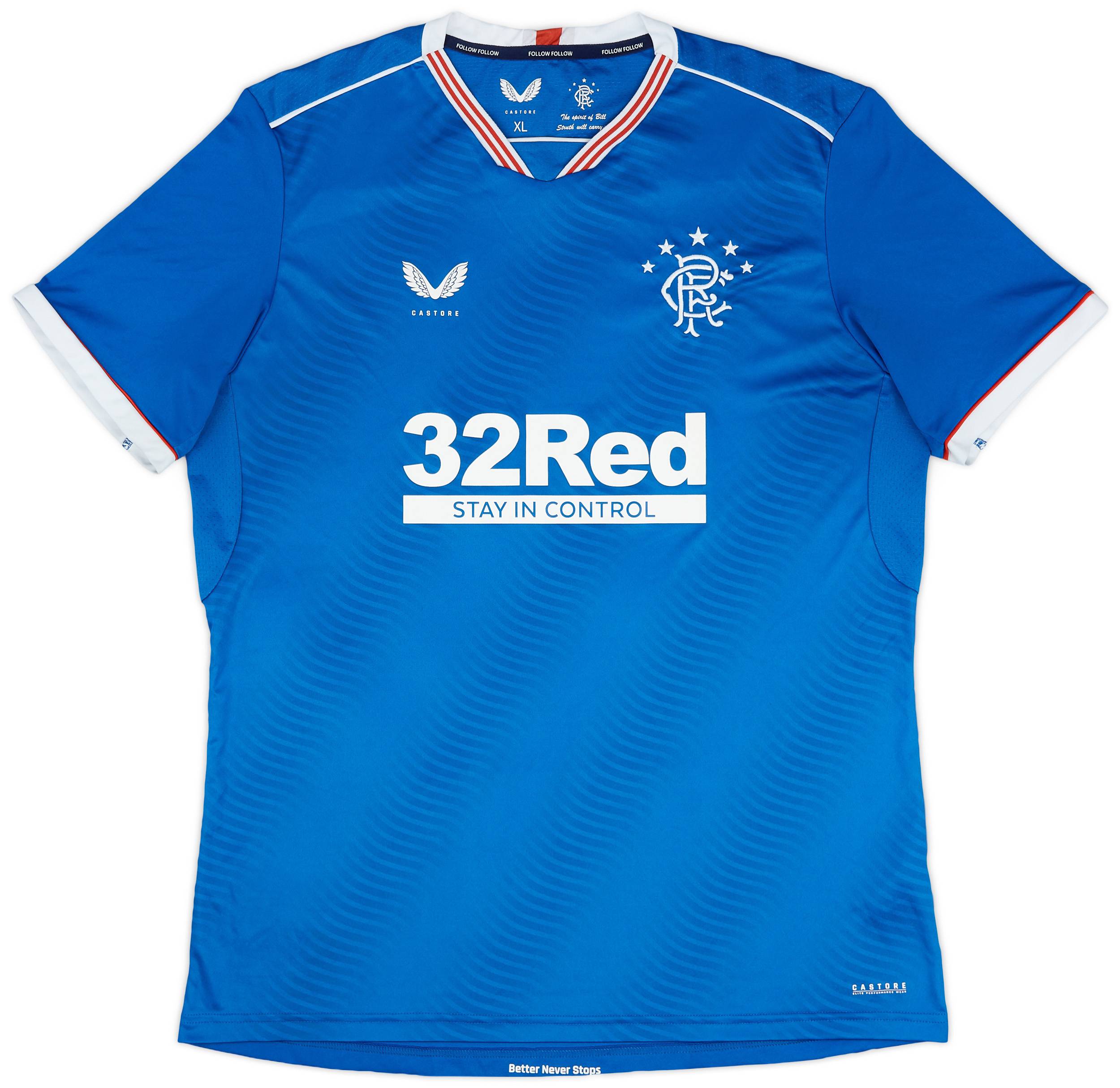 2020-21 Rangers Home Shirt - 9/10 - (XL)
