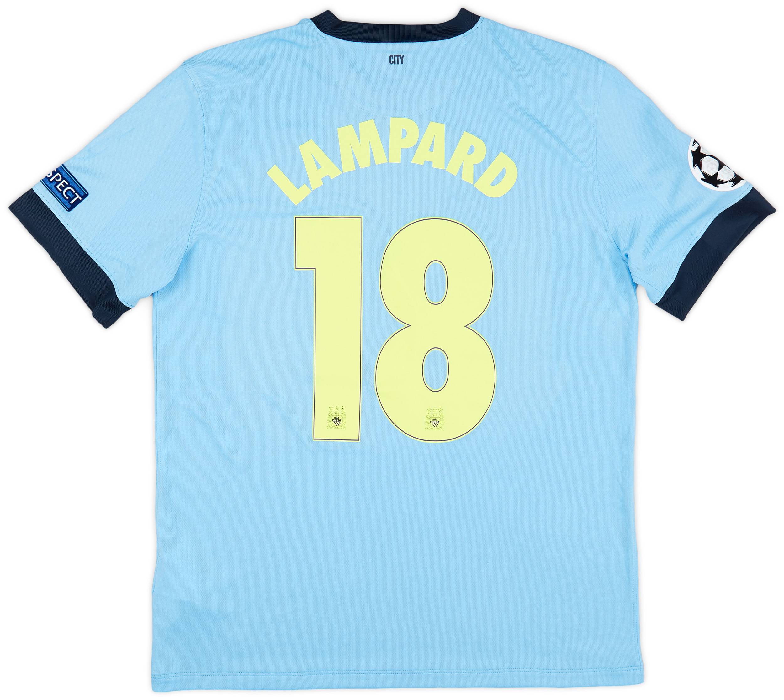 Nike Manchester City 2014-15 home Frank Lampard football jersey shirt size L