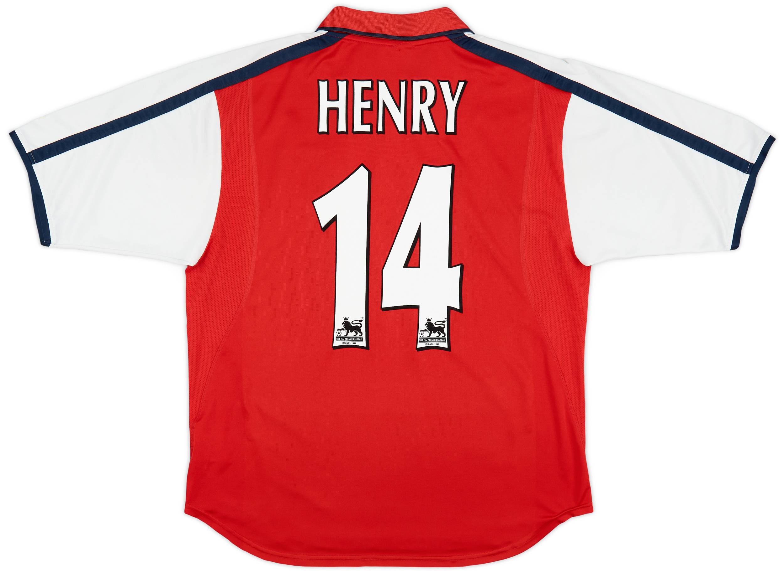 2000 02 Arsenal Home Shirt Henry 14 5 10 M