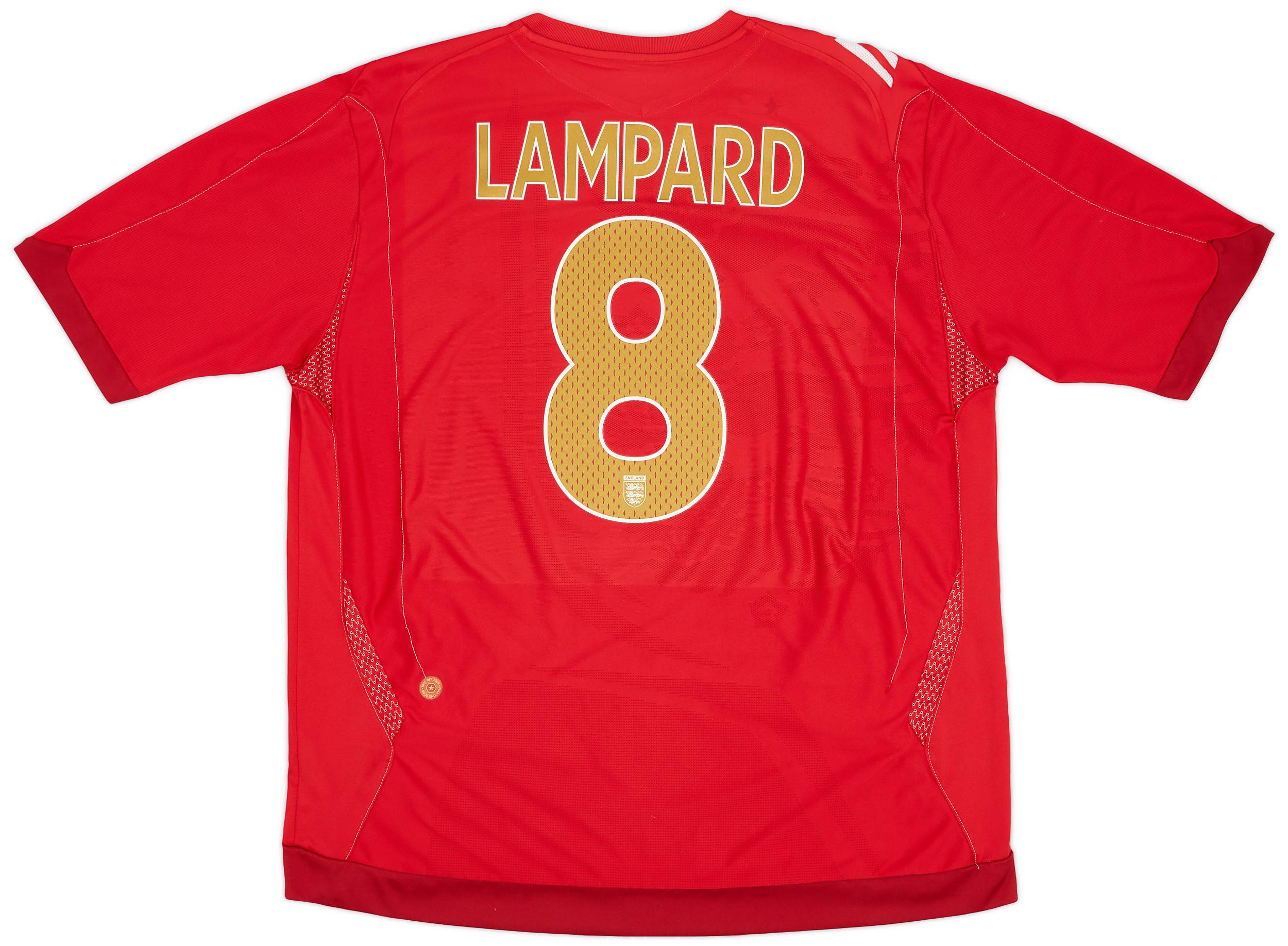 2006-08 England Away Shirt Lampard #8 - 8/10 - (XXL)
