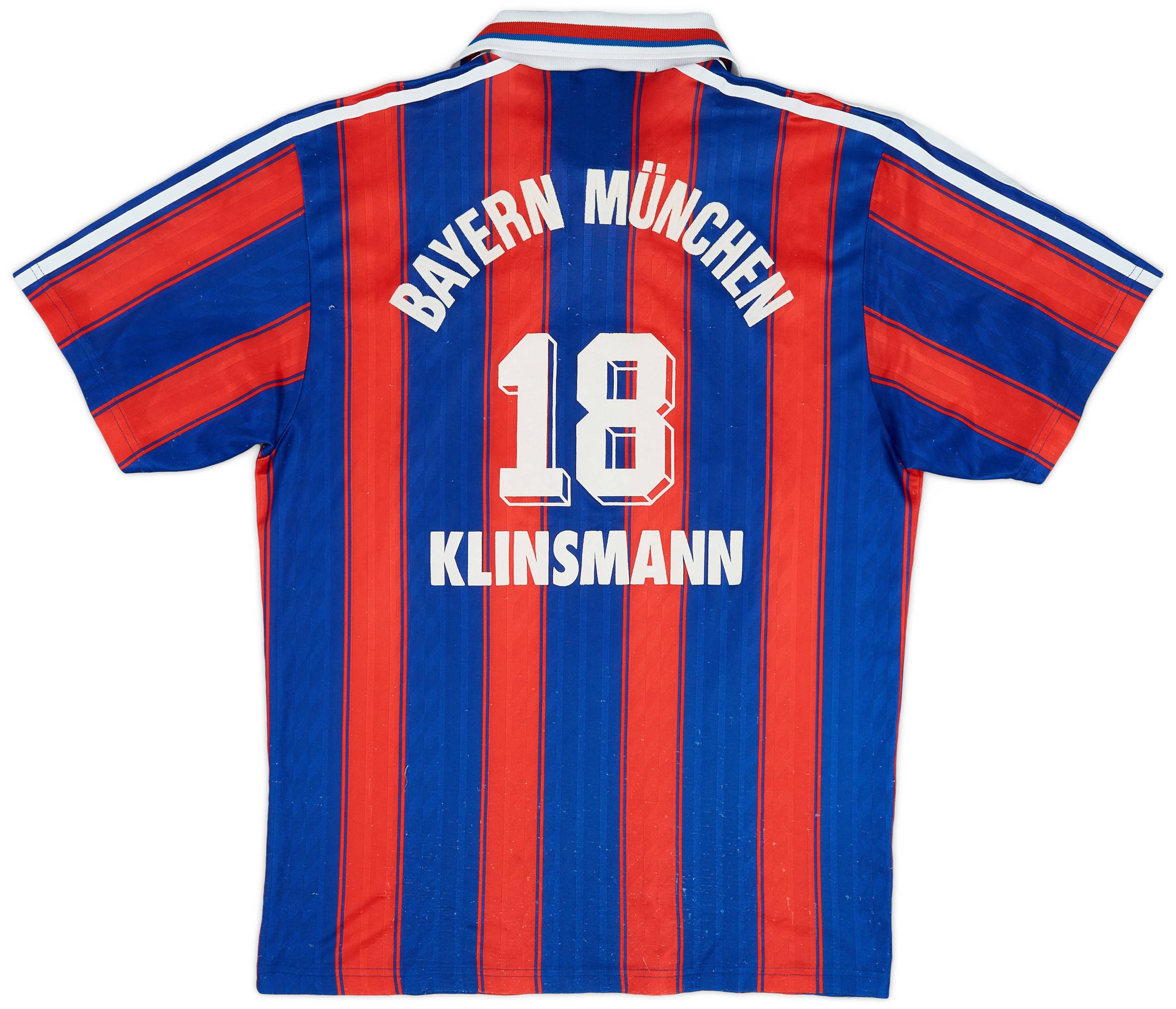 1995-97 Bayern Munich Home Shirt Klinsmann #18 - 7/10 - (S)