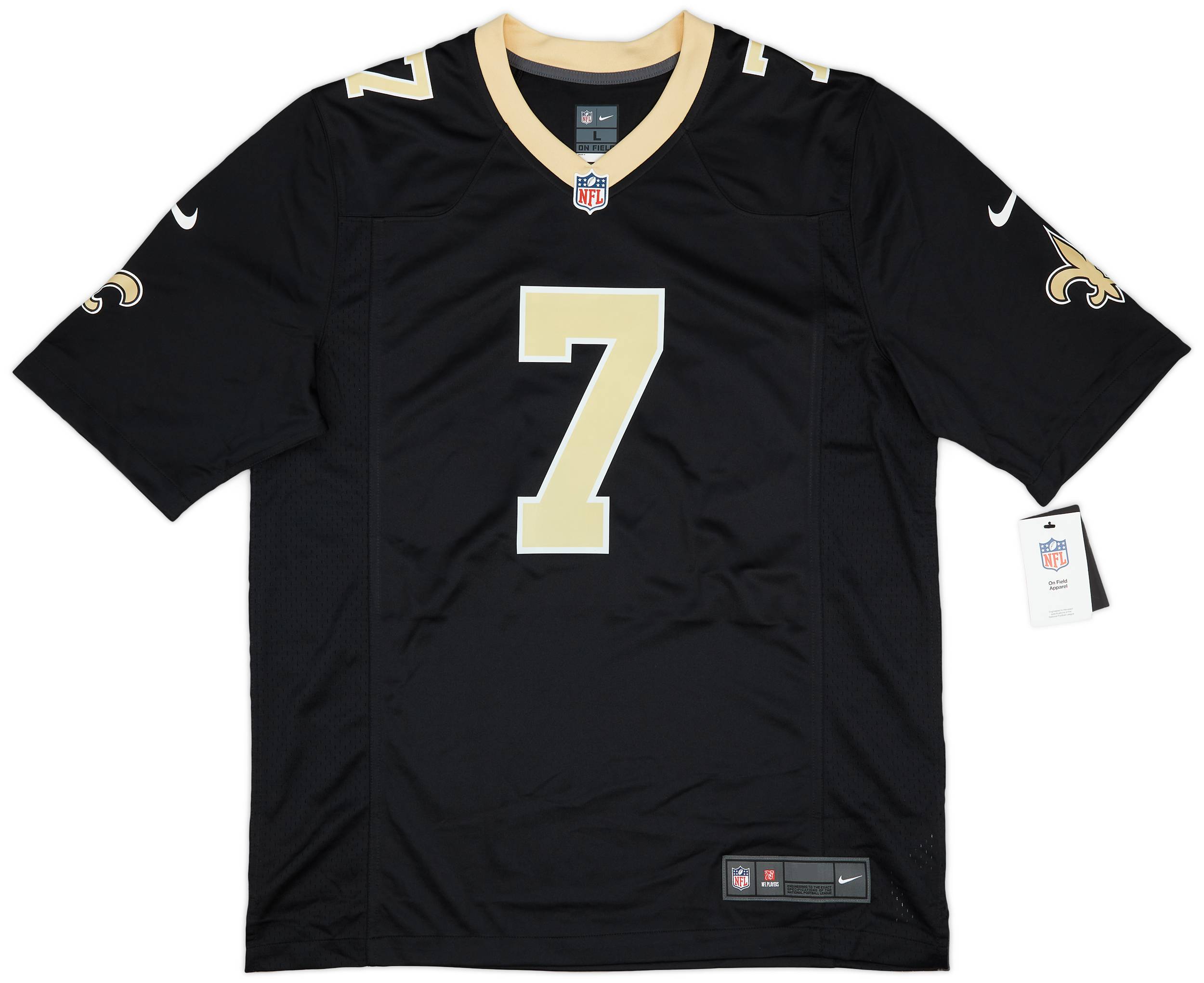 2017-23 New Orleans Saints Hill #7 Nike Game Home Jersey (L)