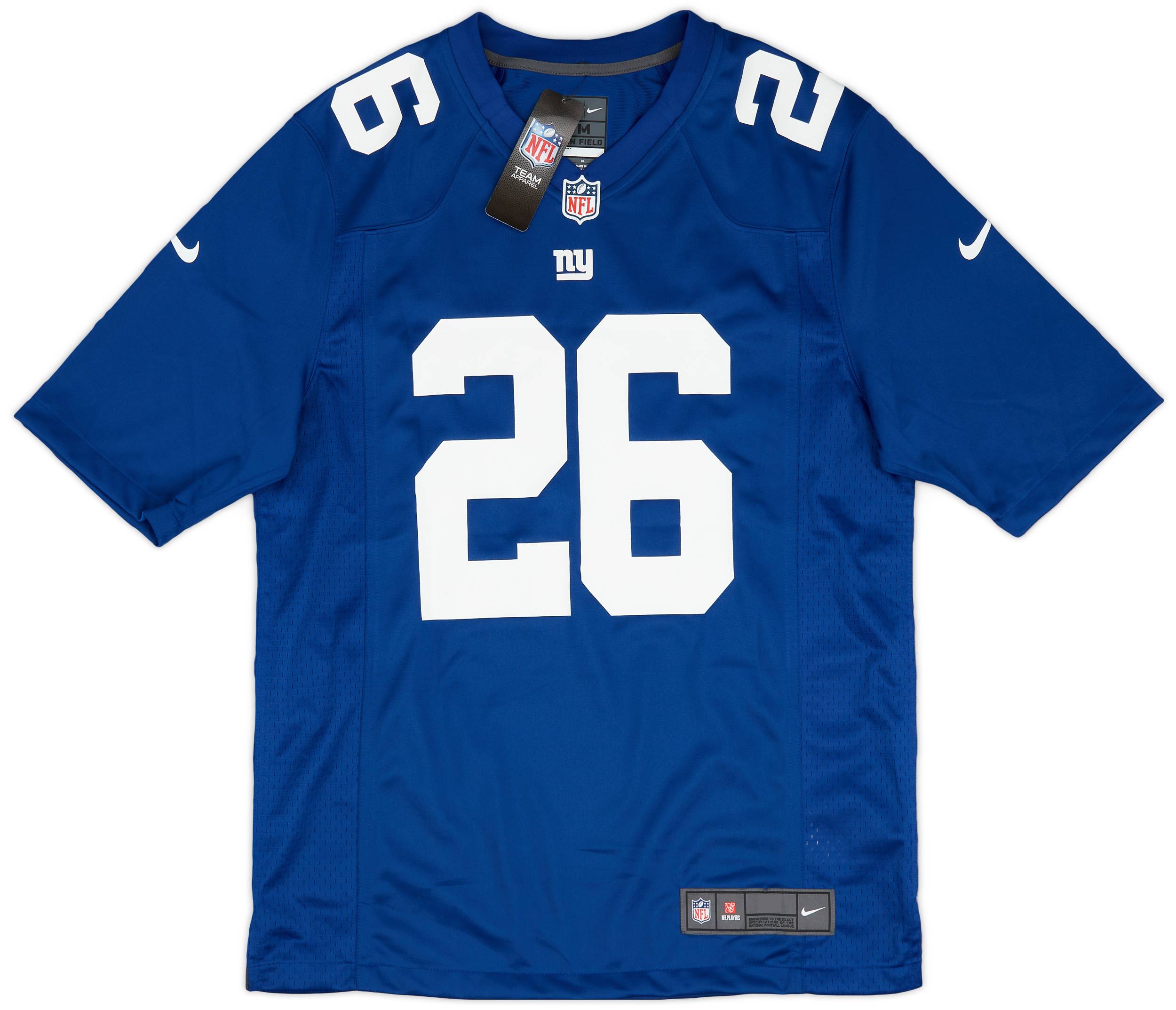 2018 23 New York Giants Barkley 26 Nike Game Home Jersey S