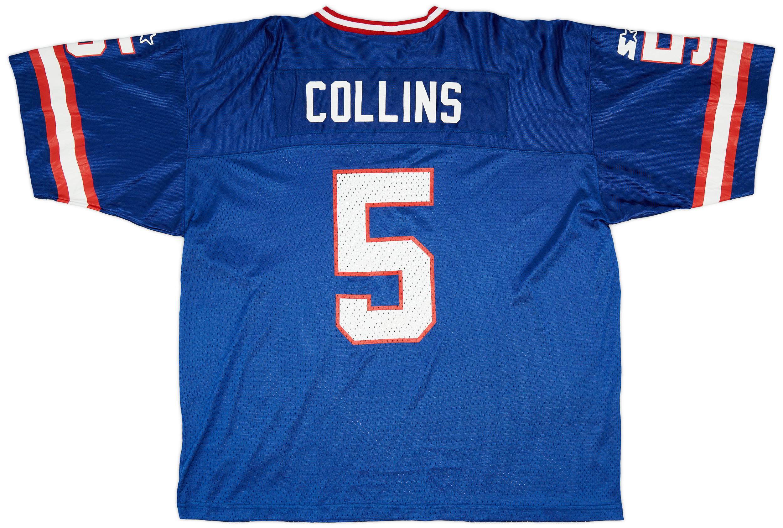 90sNIKE NEW YORK GIANTS COLLINS ♯5ゲームシャツ 1999 New York Giants Collins #5 Starter Home Jersey (Very Good) XL
