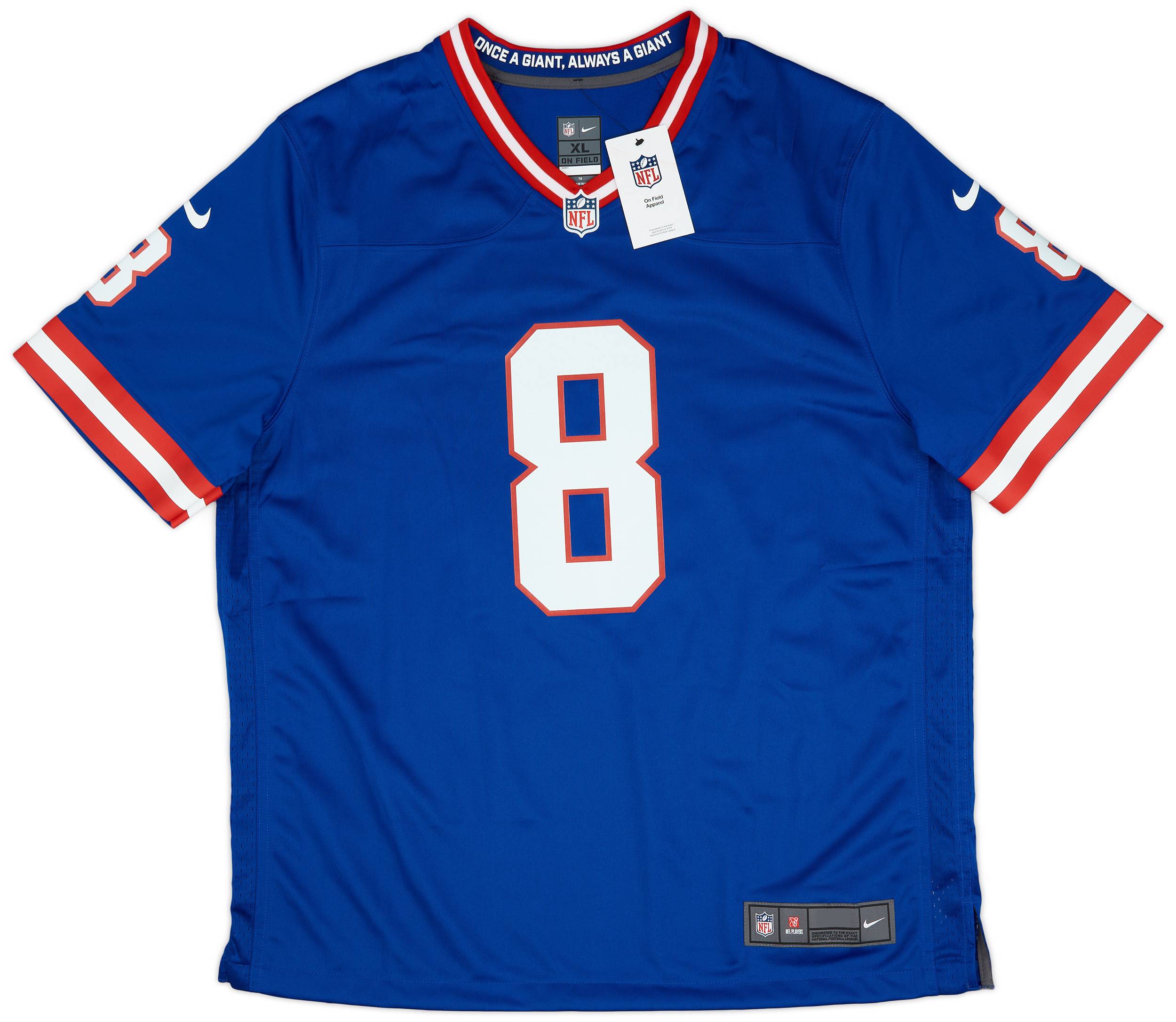2022-23 New York Giants Jones #8 Nike Game Alternate Jersey (XL)