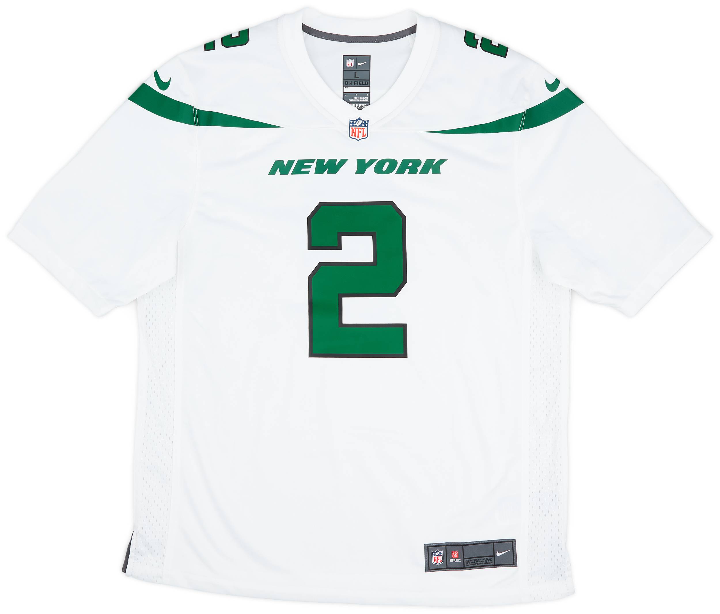 2021-23 New York Jets Wilson #2 Nike Game Away Jersey (L)