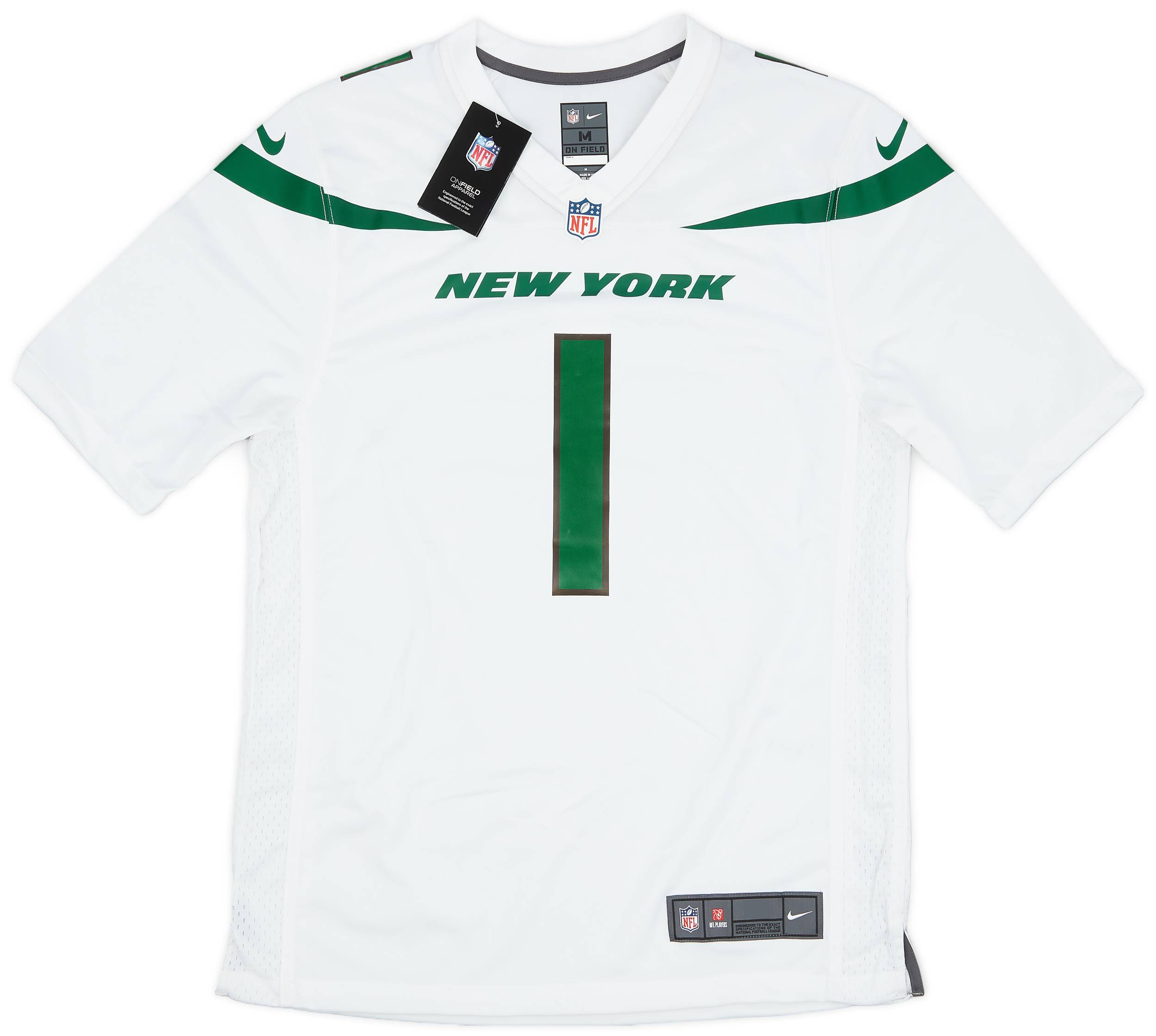 2022 23 New York Jets Gardner 1 Nike Game Away Jersey M