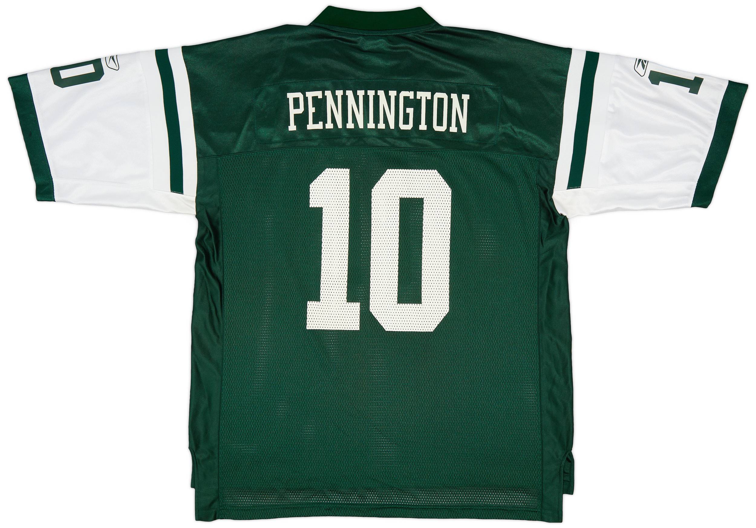 2005-06 New York Jets Pennington #10 Reebok On Field Home Jersey