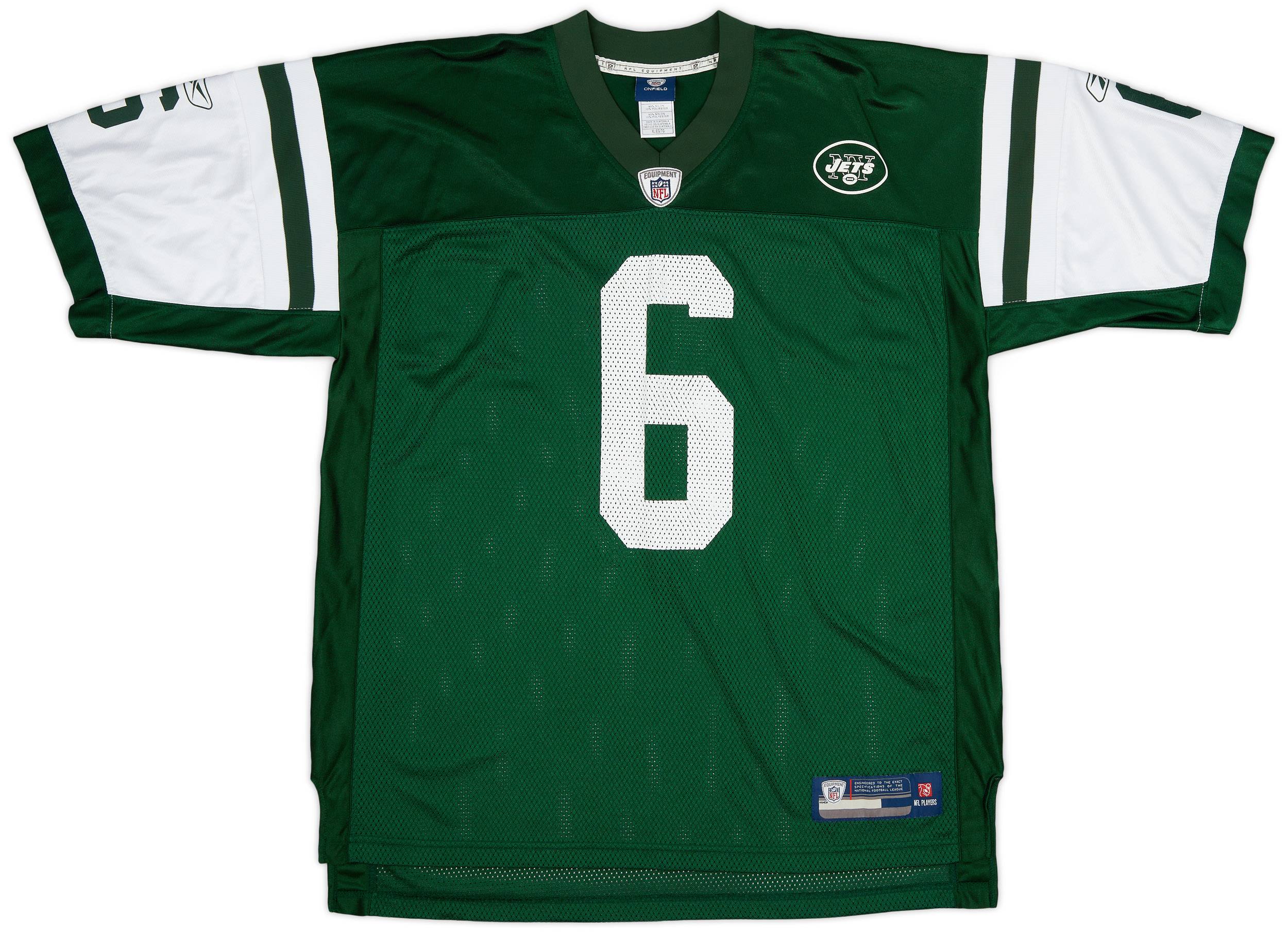 2009 11 New York Jets Sanchez 6 Reebok On Field Home Jersey Excellent XL