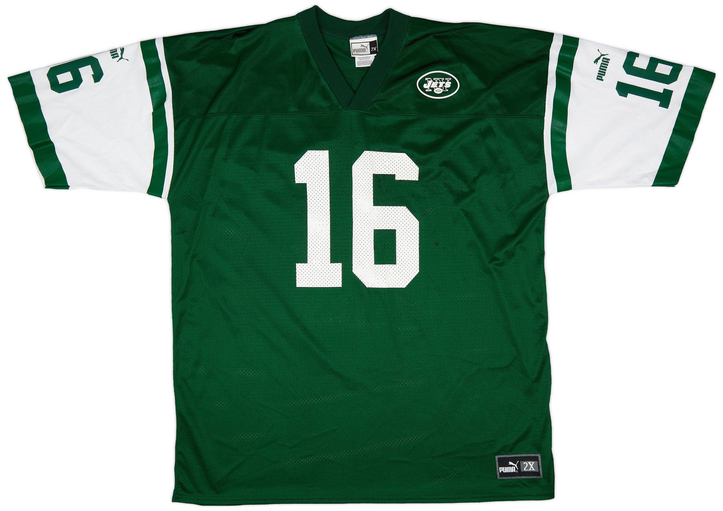 1998 00 New York Jets Testaverde 16 Puma Home Jersey Very Good XXL