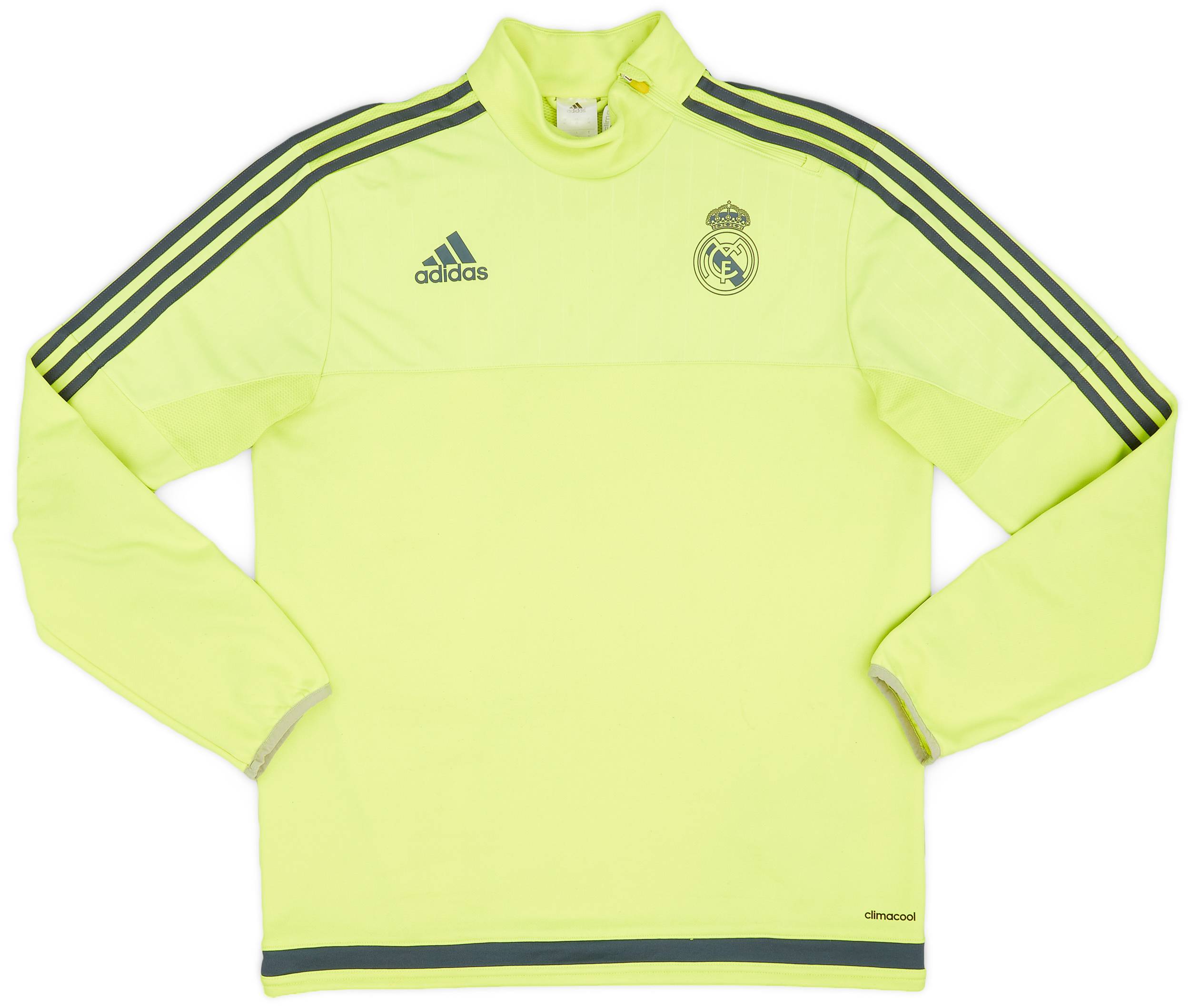 2015 16 Real Madrid adidas 1 4 Zip Drill Top 5 10 M