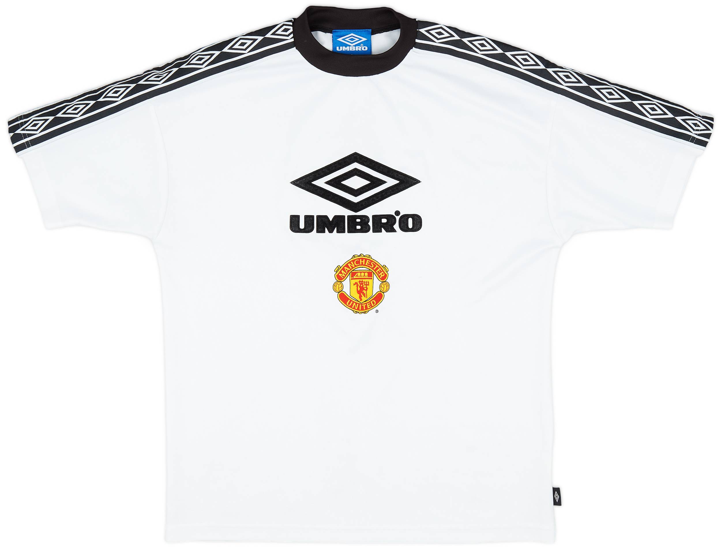 1996-97 Manchester United Umbro Training Shirt - 8/10 - (S)
