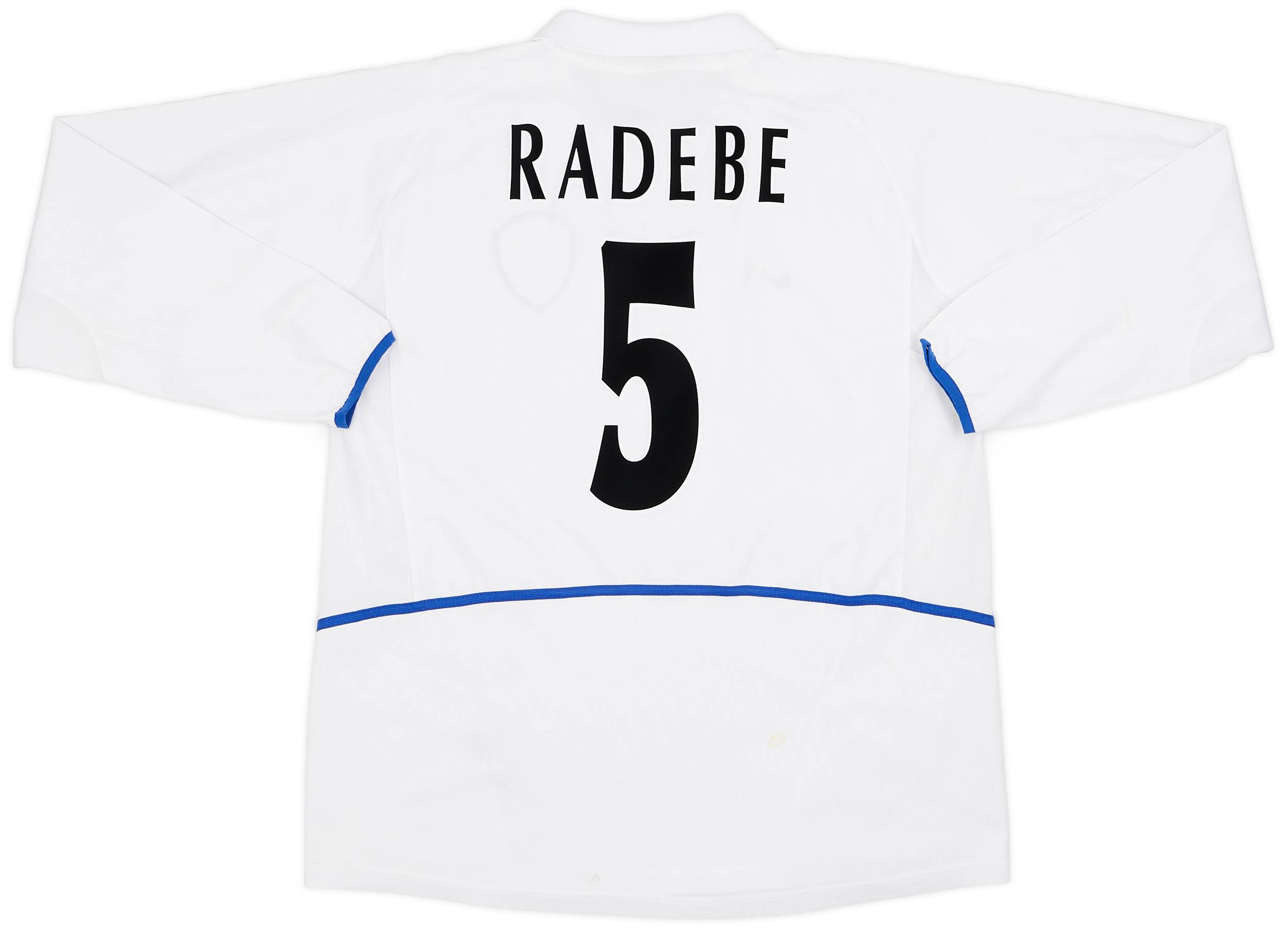2002-03 Leeds United Home L/S Shirt Radebe #5 - 7/10 - (XL)