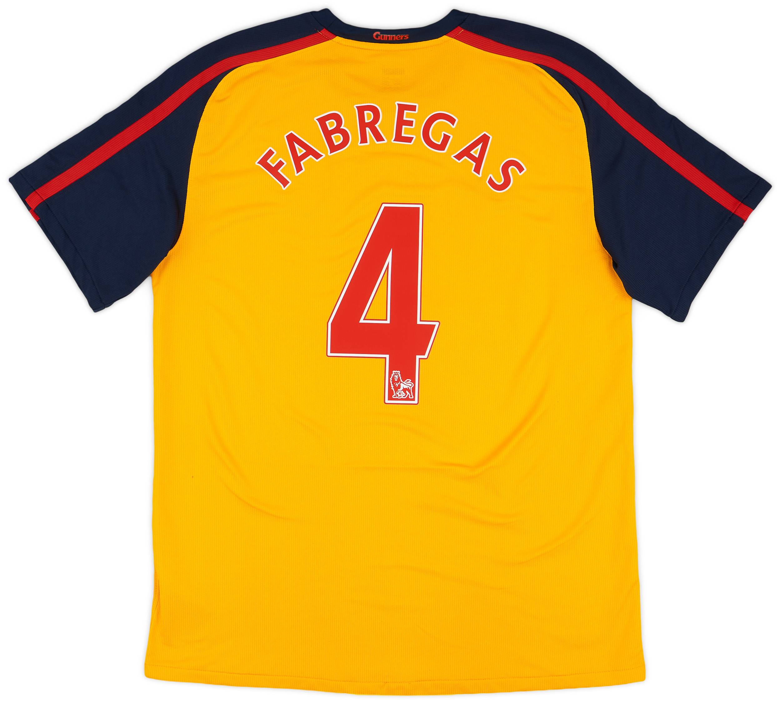 2008-09 Arsenal Away Shirt Fabregas #4 - 7/10 - (L)