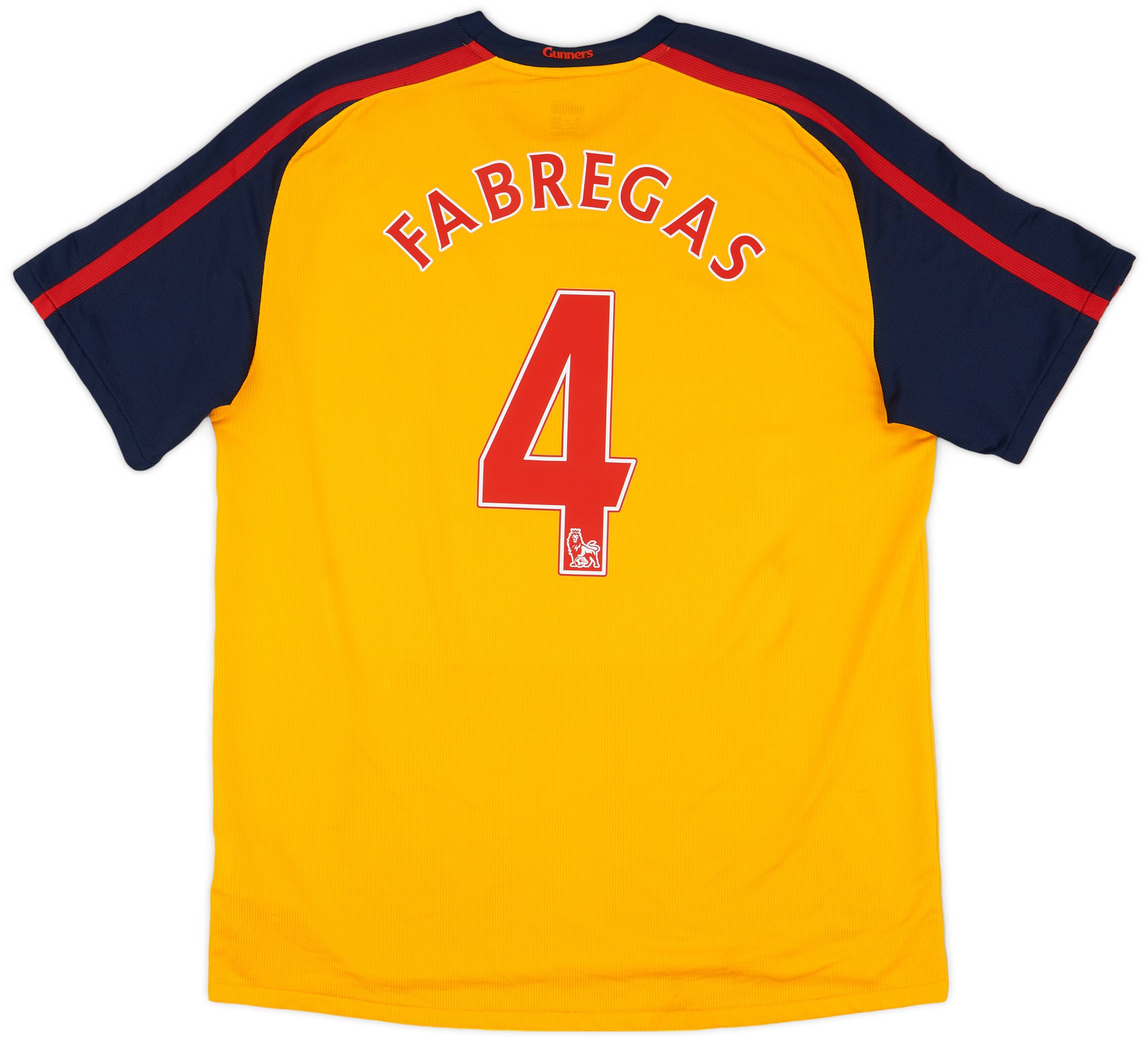 2008-09 Arsenal Away Shirt Fabregas #4 - 8/10 - (XL)