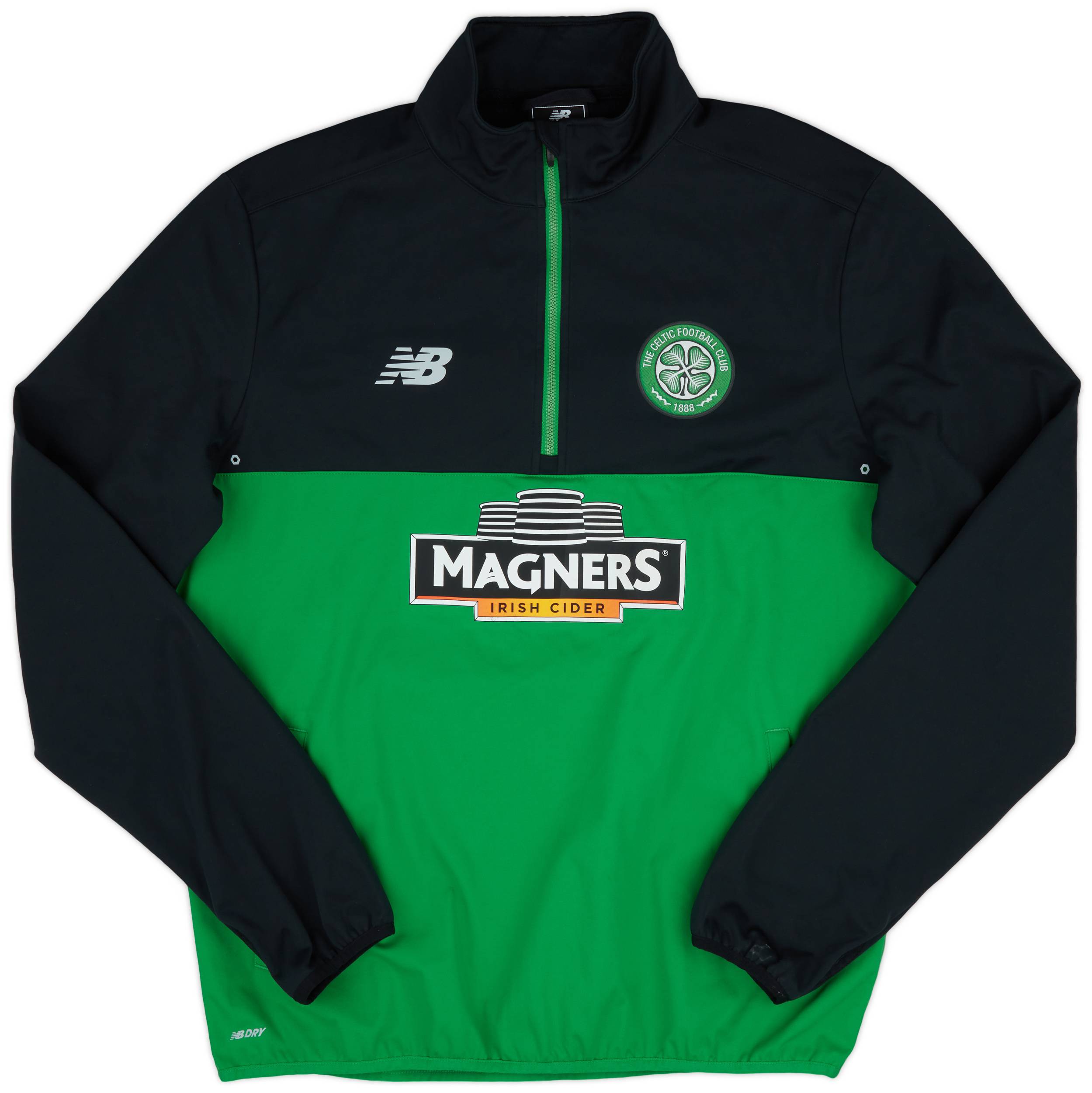 2016 17 Celtic New Balance 1 4 Zip Drill Top 9 10 L