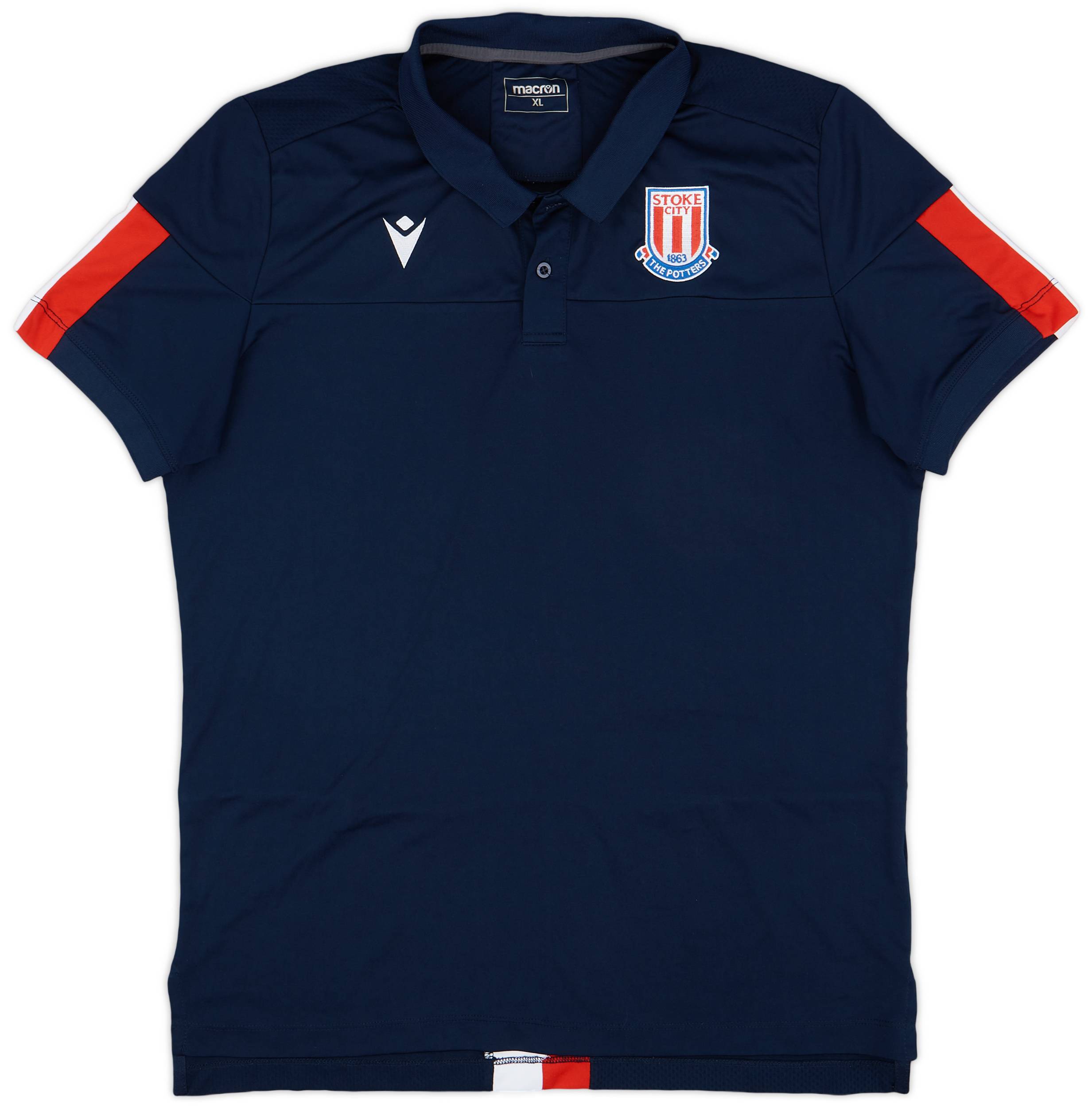 2019-20 Stoke City Macron Polo - 9/10 - (XL)