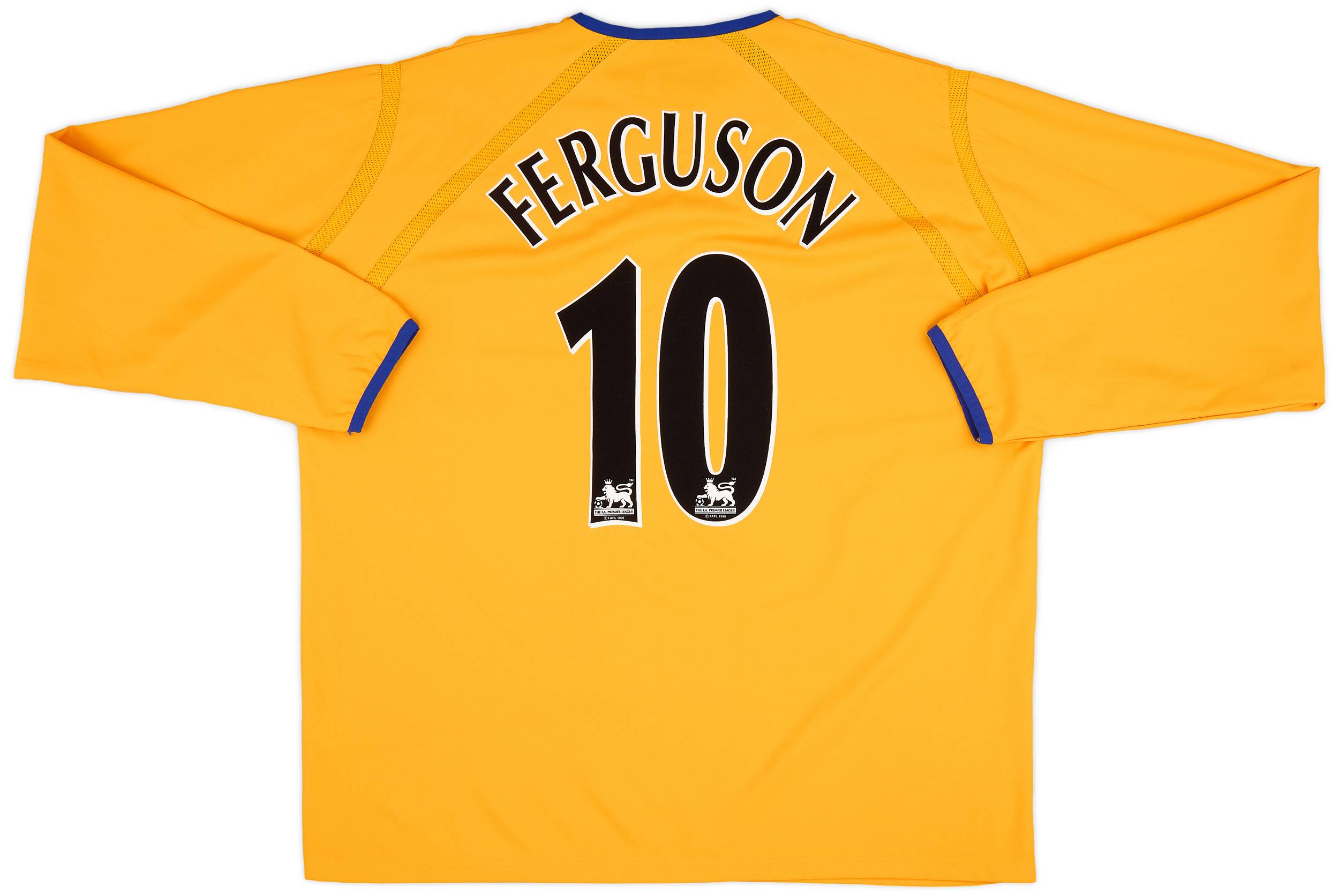 2003-04 Everton Away L/S Shirt Ferguson #10 - 9/10 - (XXL)