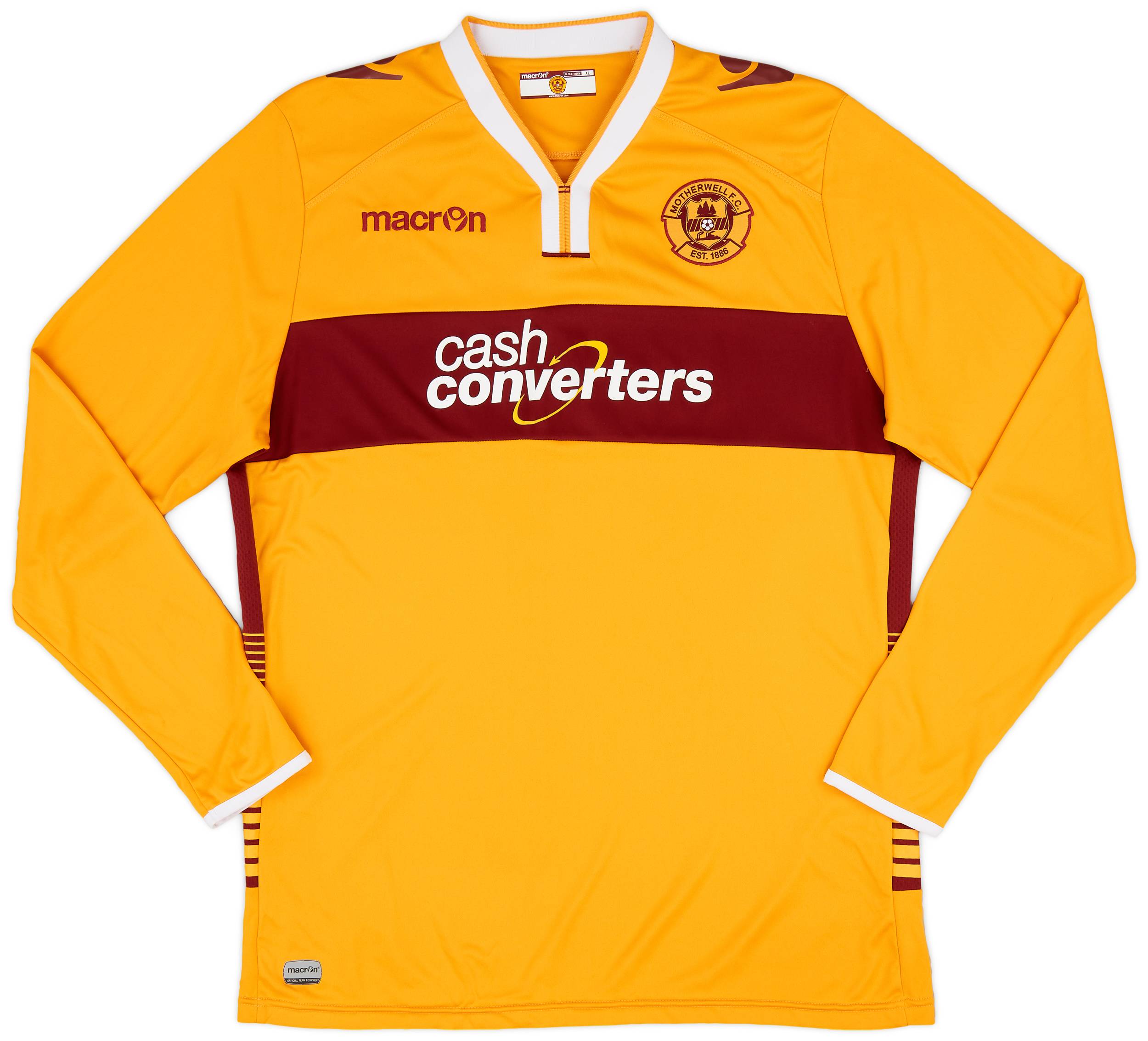 2014-15 Motherwell Home L/S Shirt - 9/10 - (XL)