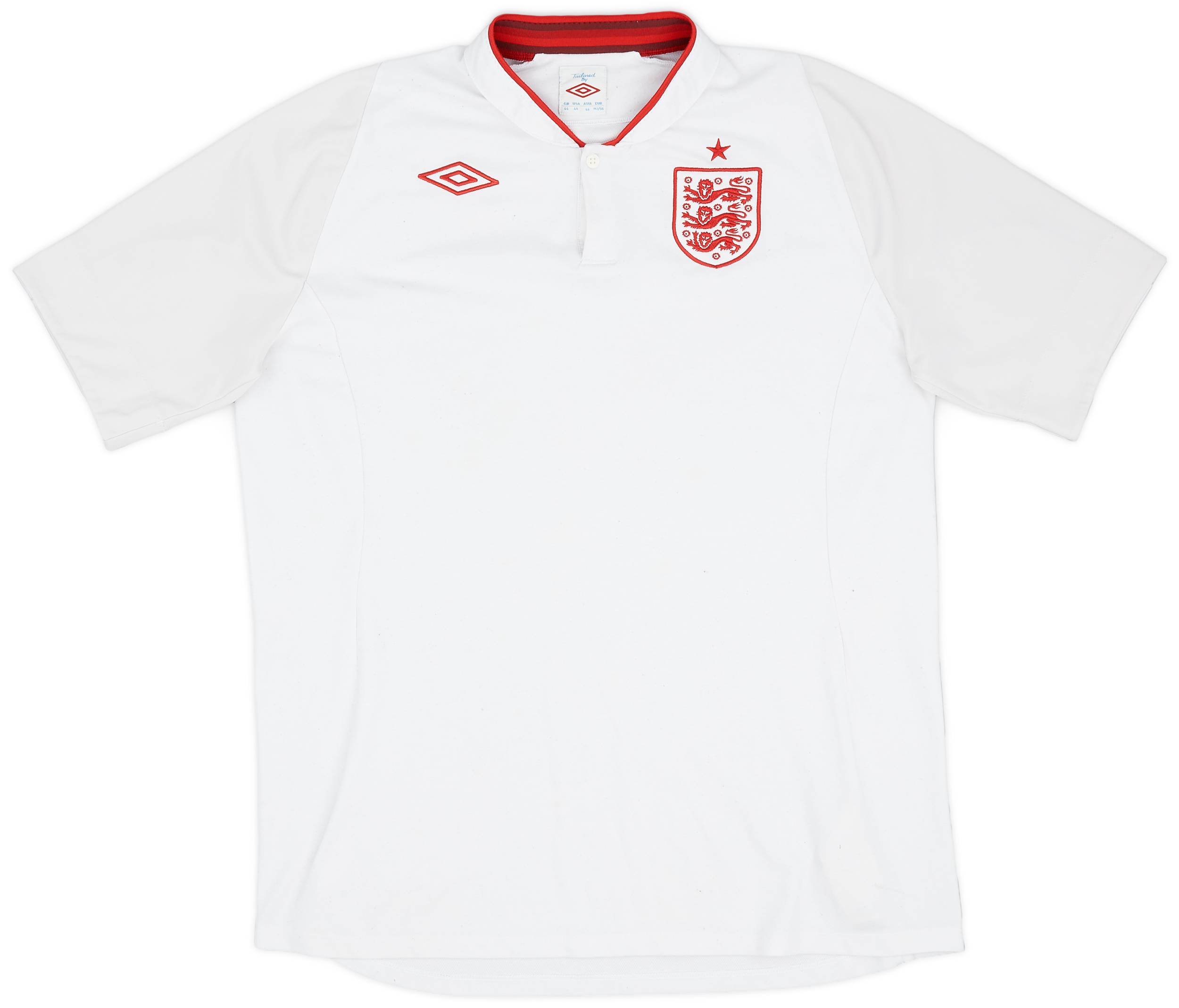 2012-13 England Home Shirt - 8/10 - (L)