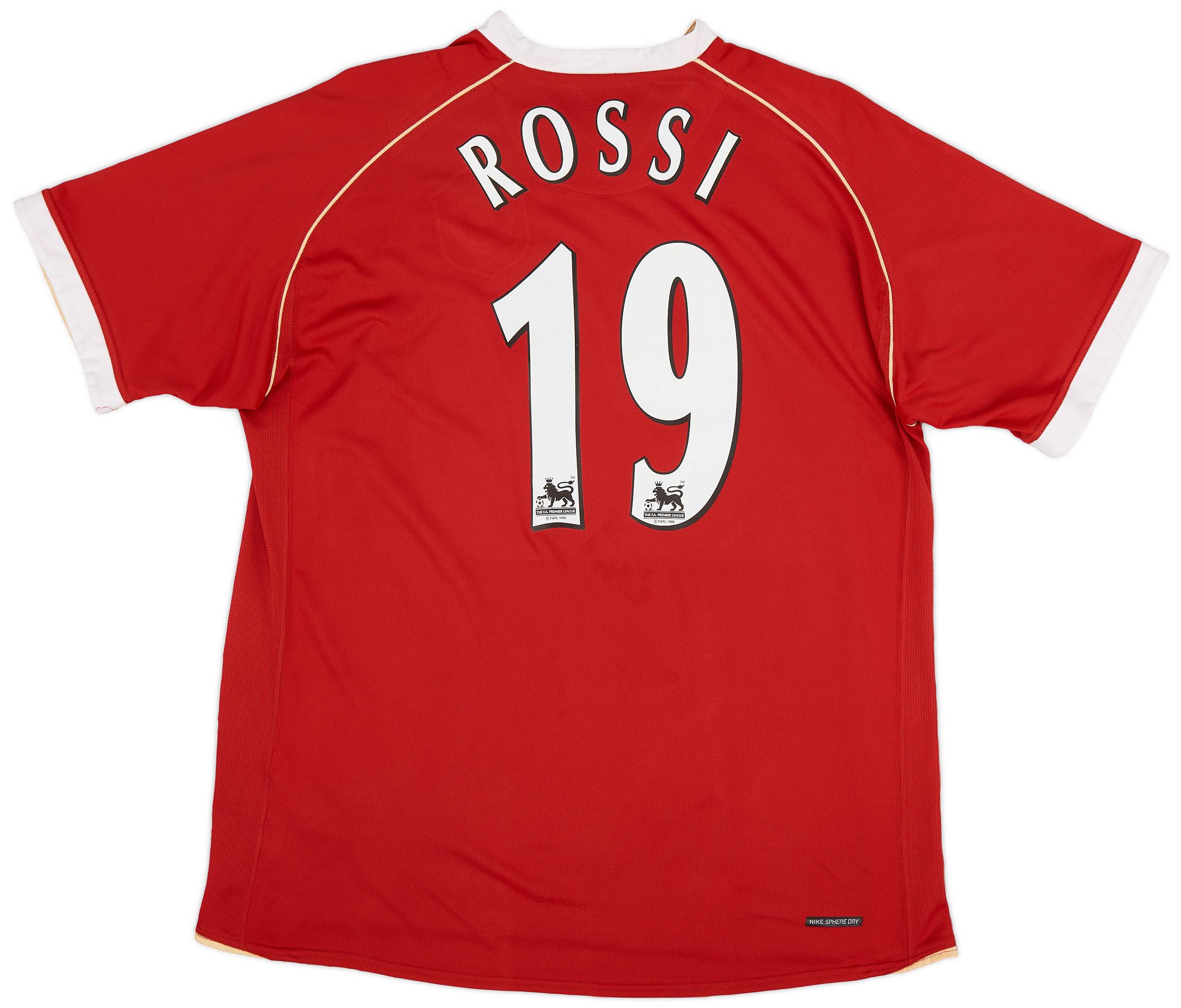 2006-07 Manchester United Home Shirt Rossi #19 - 5/10 - (XL)